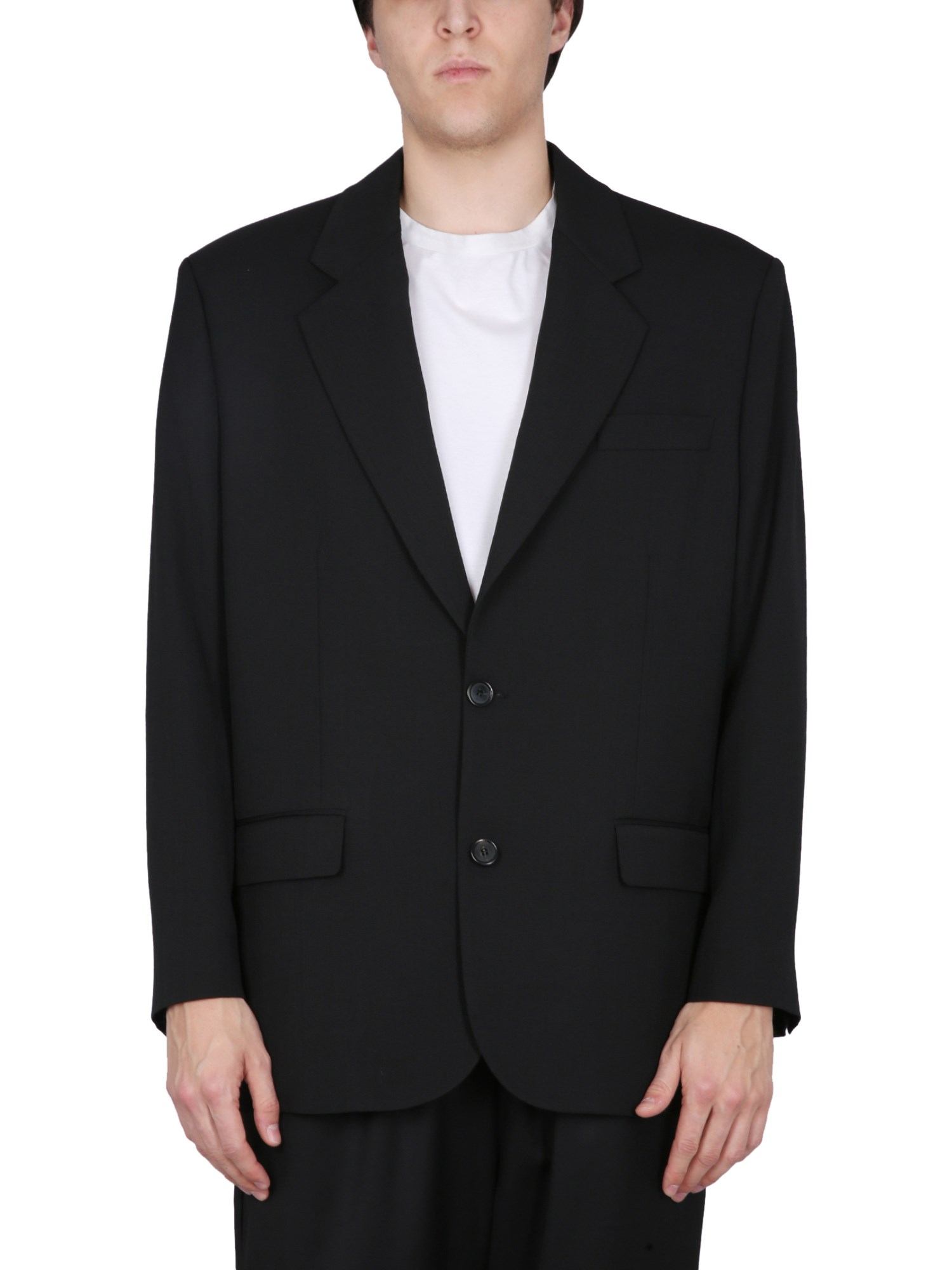 Shop Acne Studios Single-breasted Jacket In Black