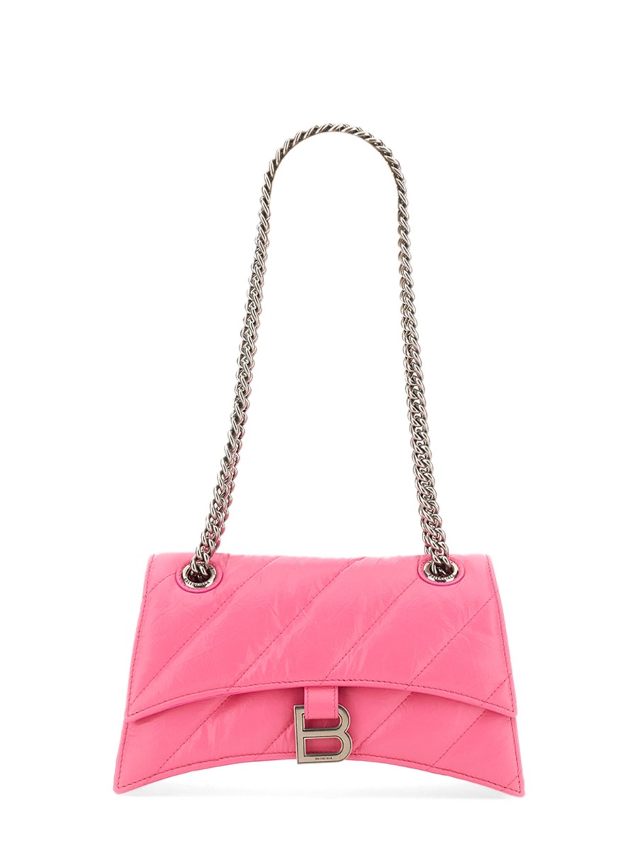 BALENCIAGA BORSA CRUSH SMALL TRAPUNTATA CON CATENA