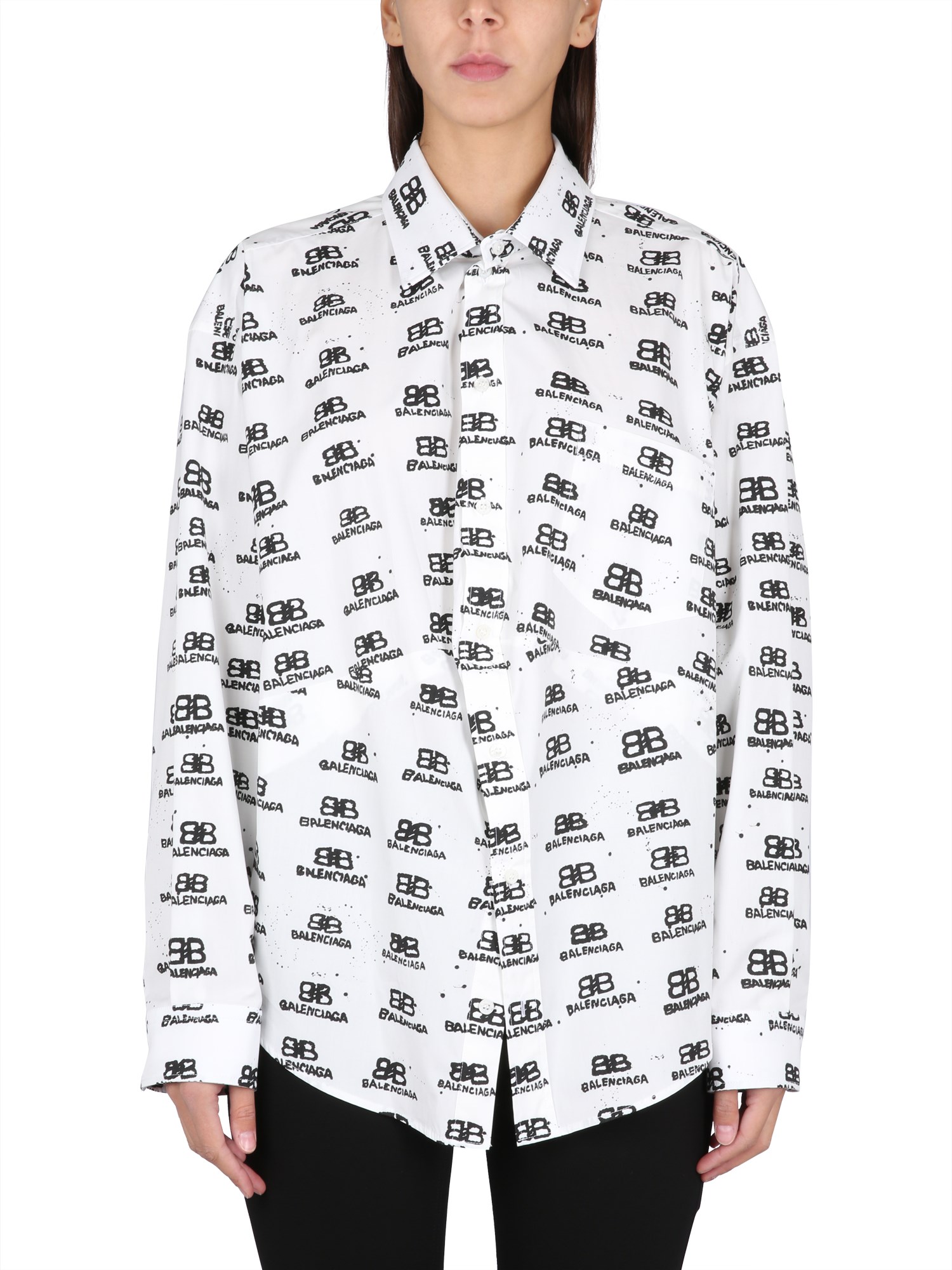 balenciaga shirt swing hand drawn bb icon