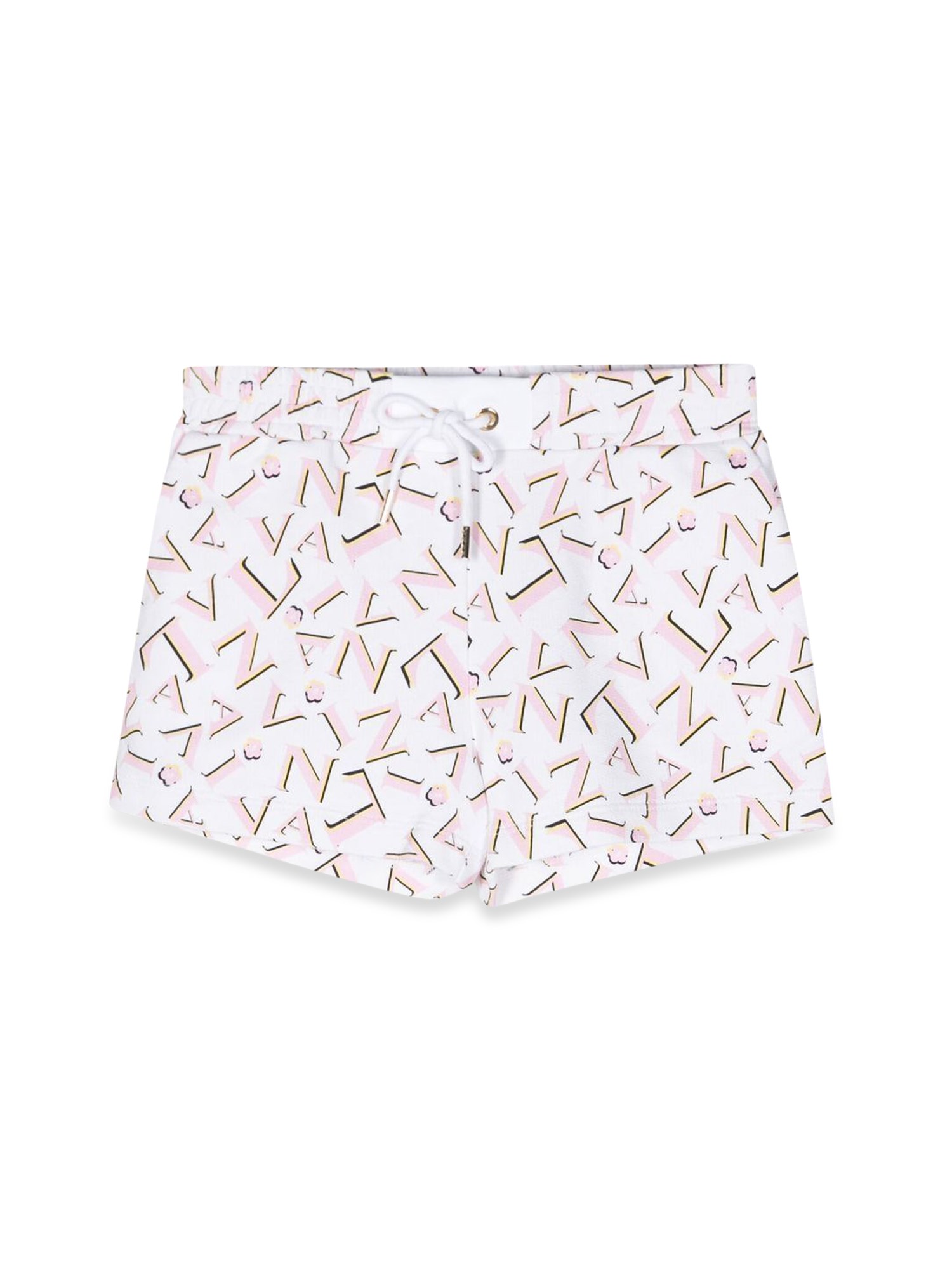 lanvin allover logo shorts