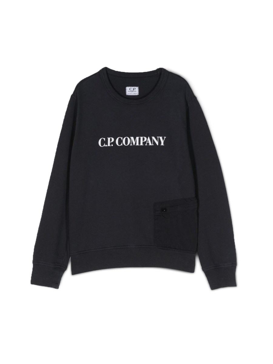 C.P. COMPANY POCKET CREWNECK SWEATSHIRT