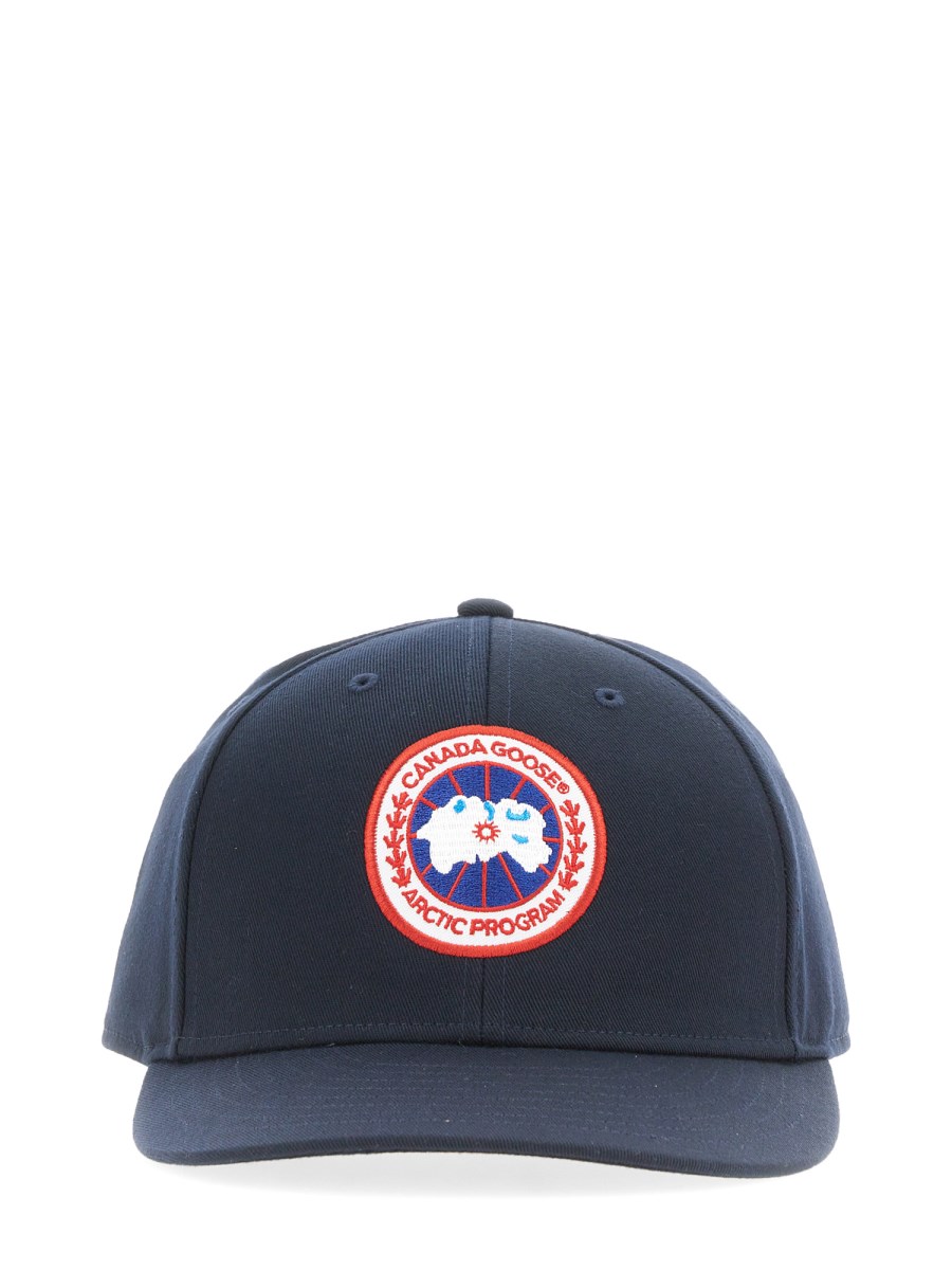 CANADA GOOSE COTTON BASEBALL CAP WITH LOGO PATCH Eleonora Bonucci