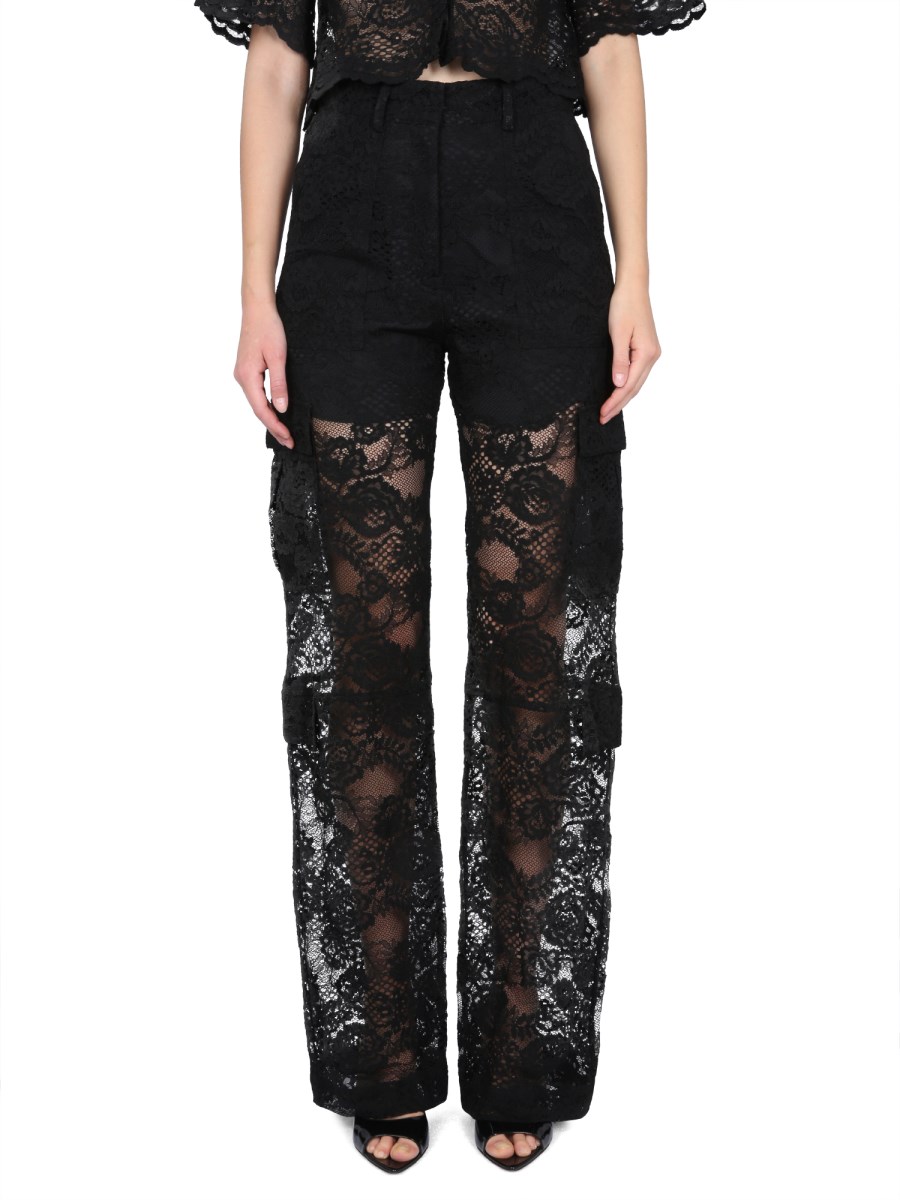 MSGM - LACE CARGO PANTS - Eleonora Bonucci
