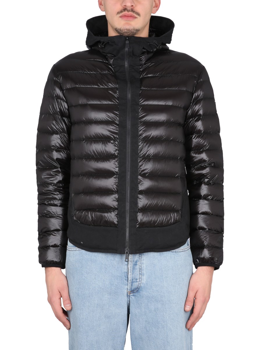 Add hooded best sale down jacket