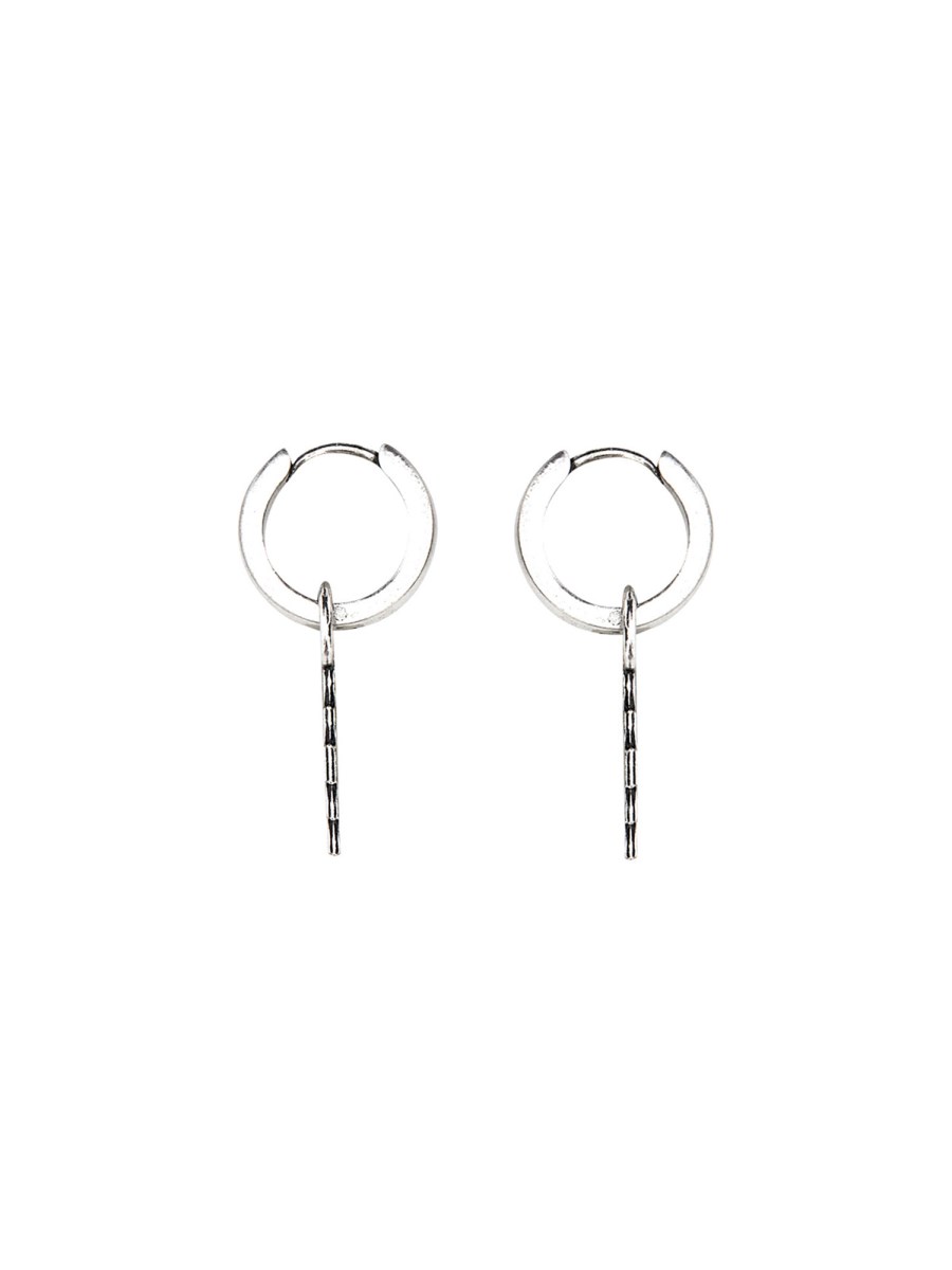 ORECCHINI A CERCHIO CON PENDENTE CROSS