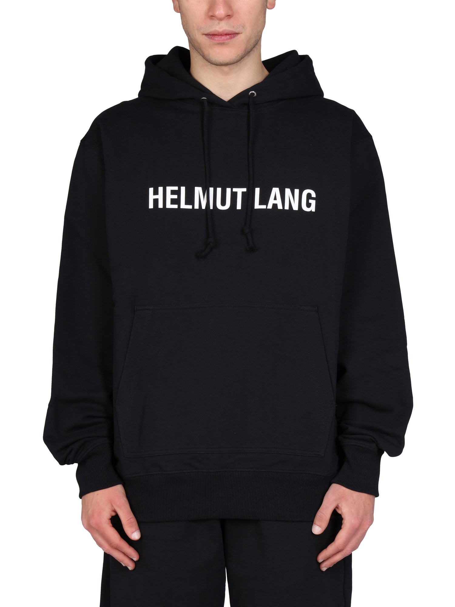 helmut lang logo print sweatshirt