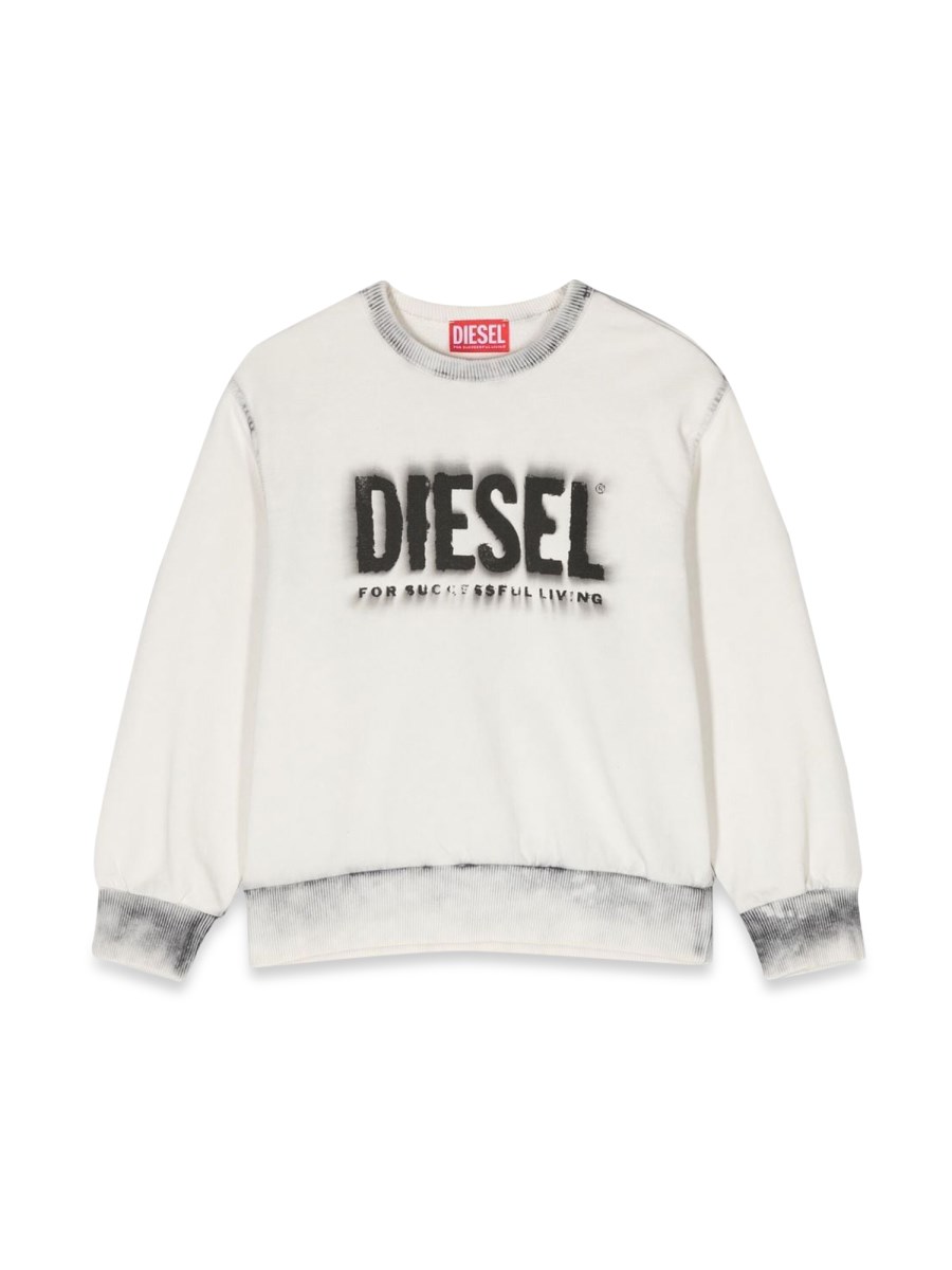 DIESEL KIDS FELPA GIROCOLLO LOGO