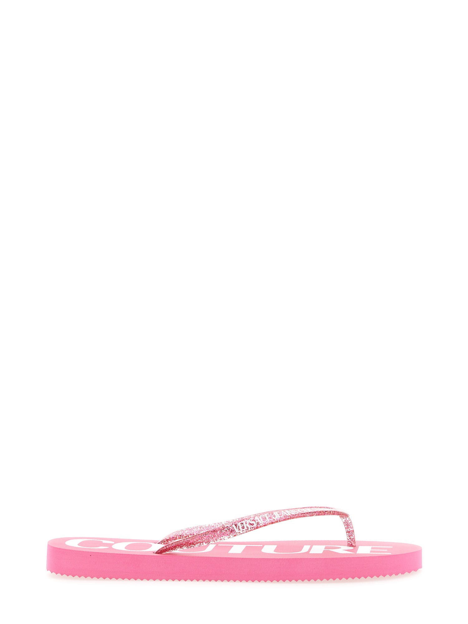 Versace Jeans Couture Thong Sandal In Fuchsia