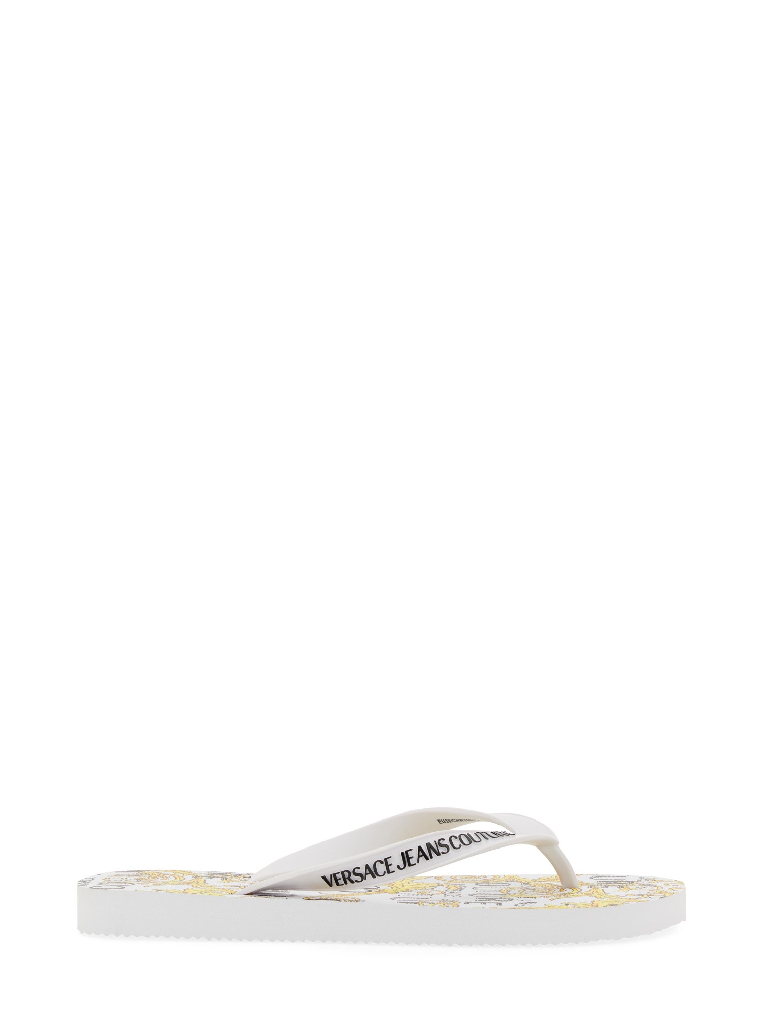 Versace Jeans Couture Thong Sandal In White