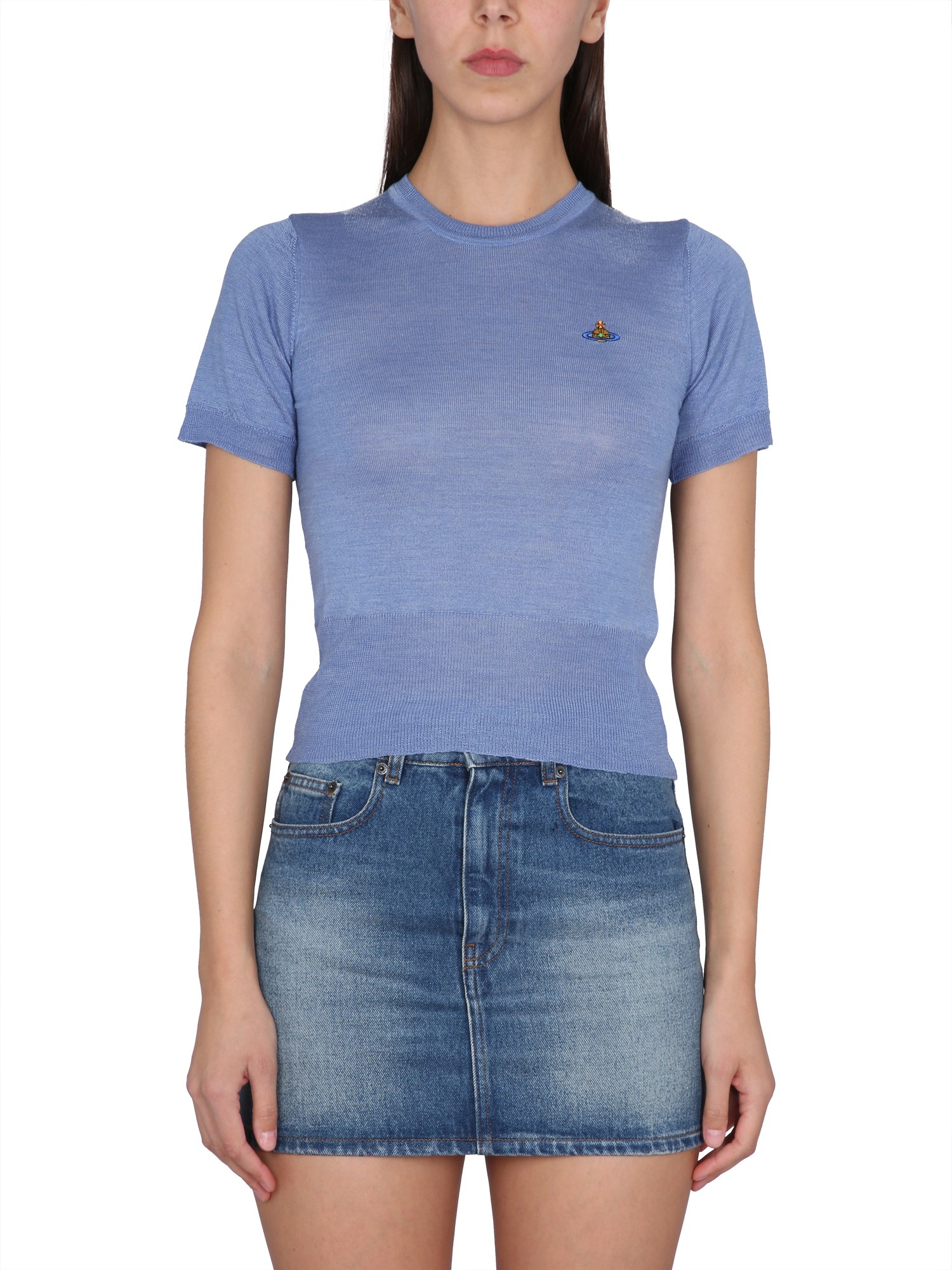Shop Vivienne Westwood Bea Shirt In Blue
