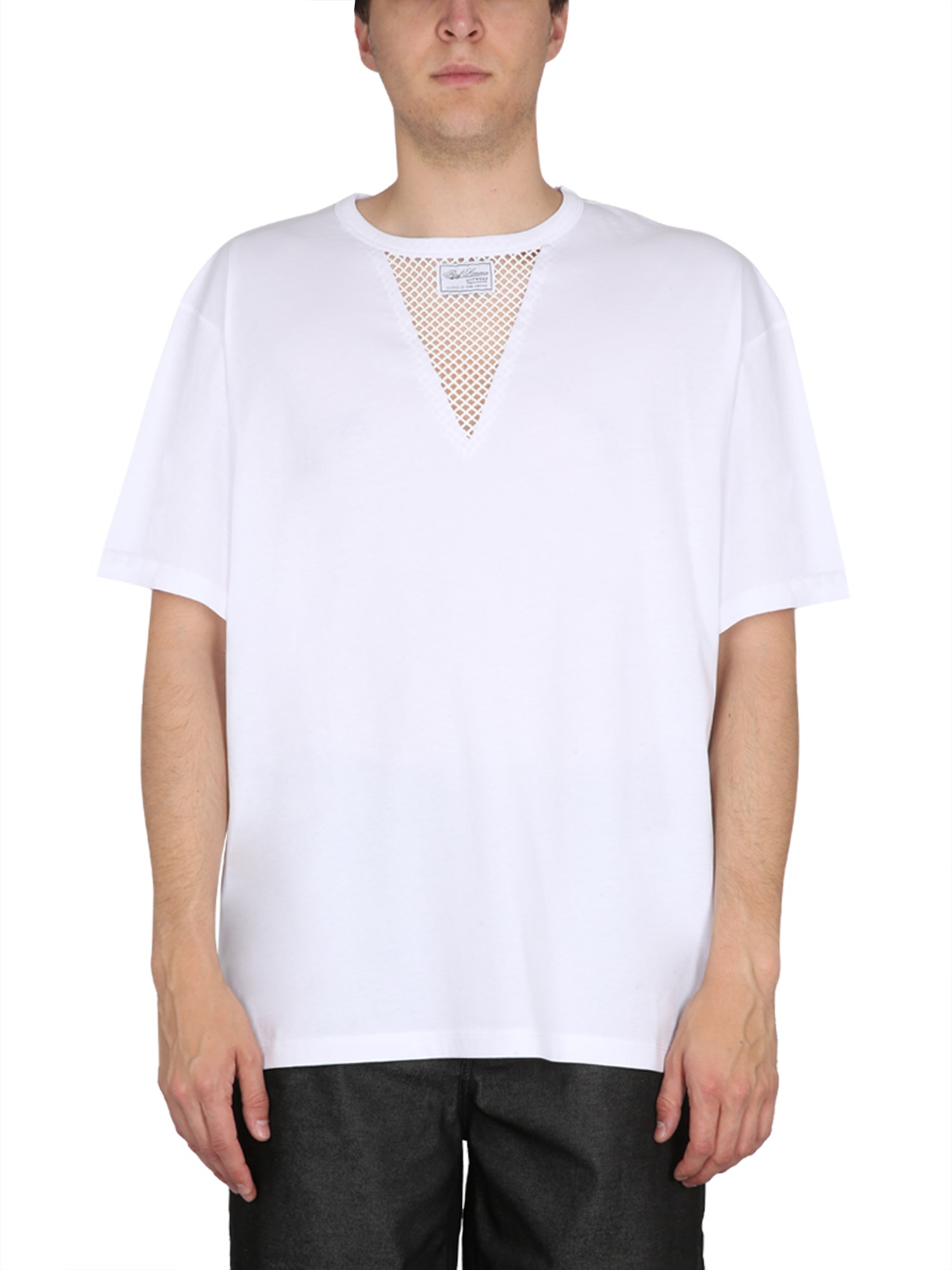 raf simons t-shirt with logo