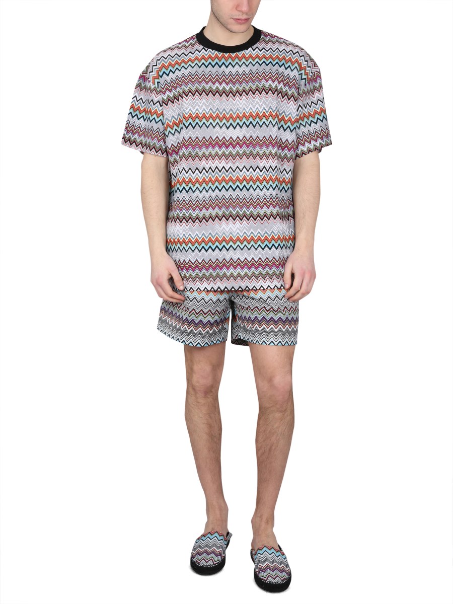 T-SHIRT IN MISTO COTONE E SETA