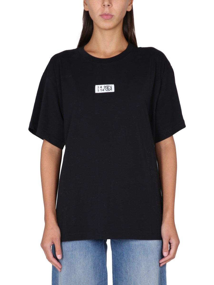 MM6 MAISON MARGIELA - COTTON T-SHIRT WITH LOGO - Eleonora Bonucci