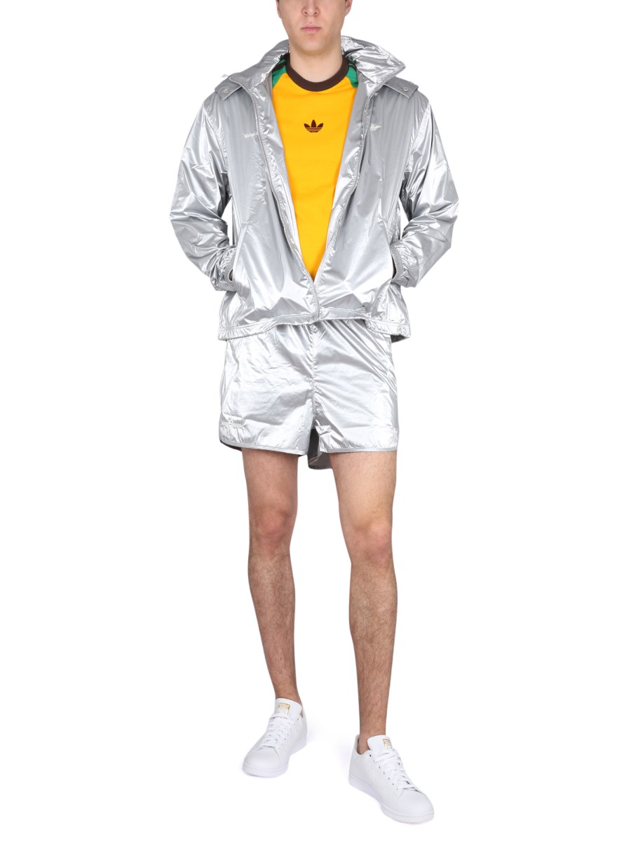 Silver adidas hot sale tracksuit