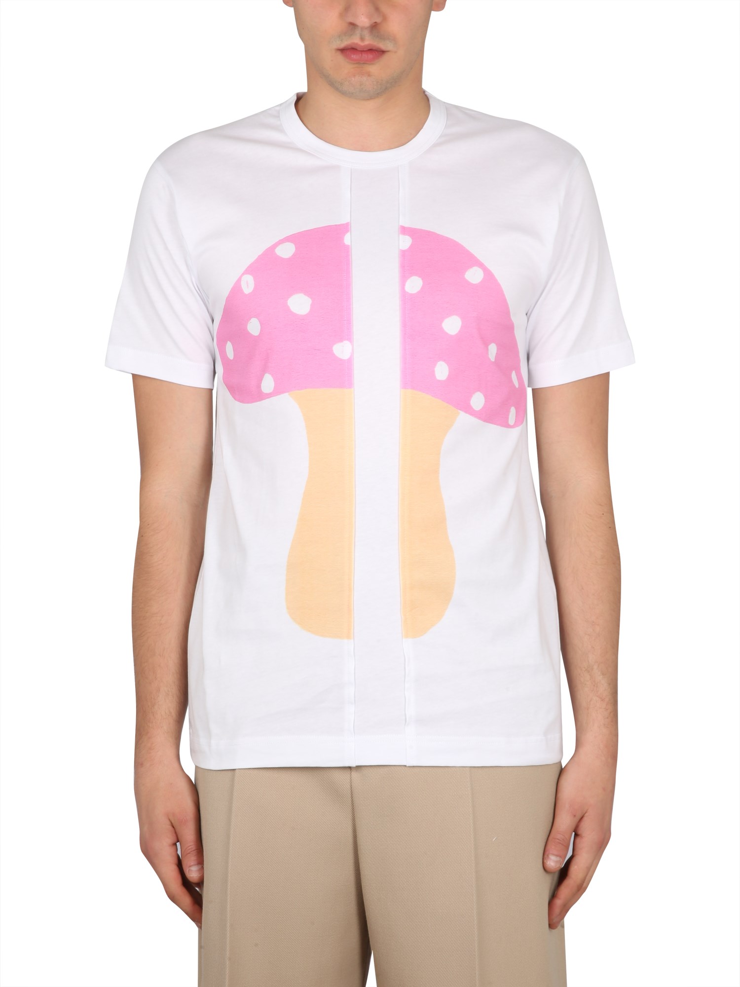 Comme Des Garçons Shirt X Brett Westfall Mushroom T-shirt In White