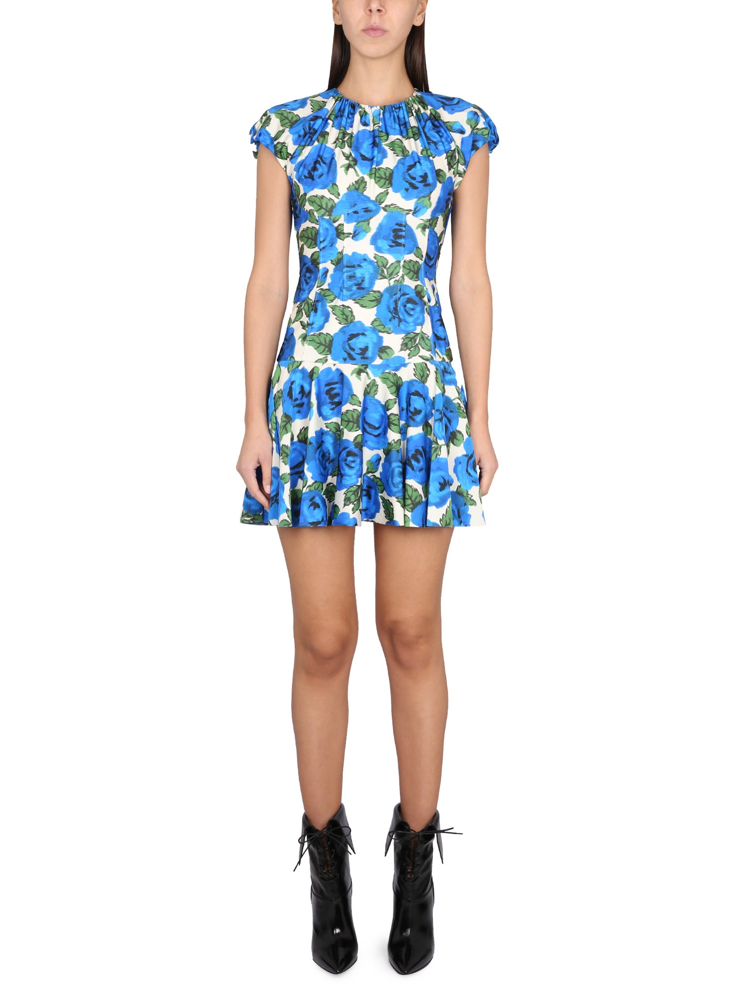 Philosophy Di Lorenzo Serafini All-over Floral Print Dress In Multicolour