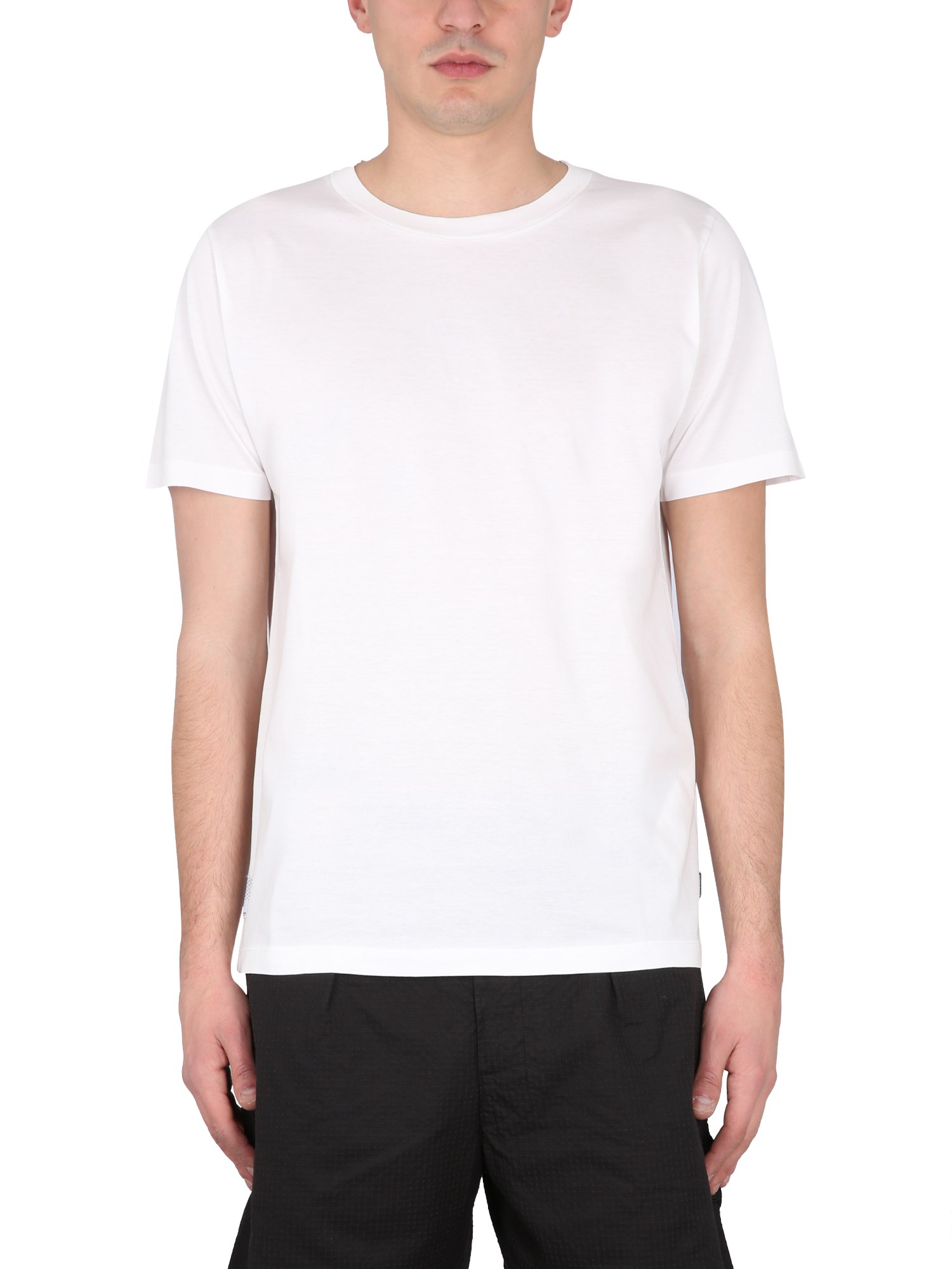 Stone Island Shadow Project Plain Cotton T-shirt In White