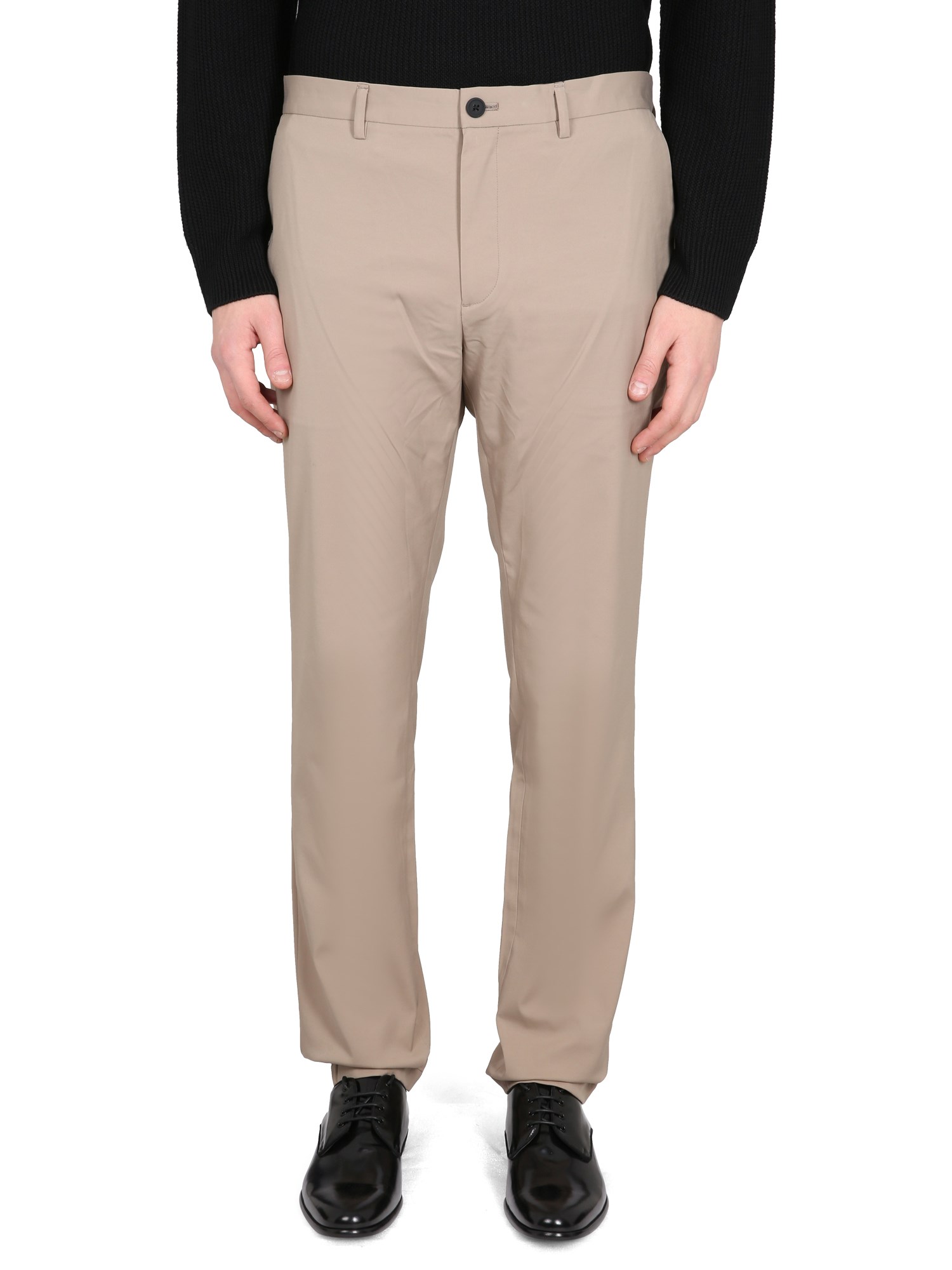 Theory Zaine Precision Ponte Pants Sidewalk In Beige