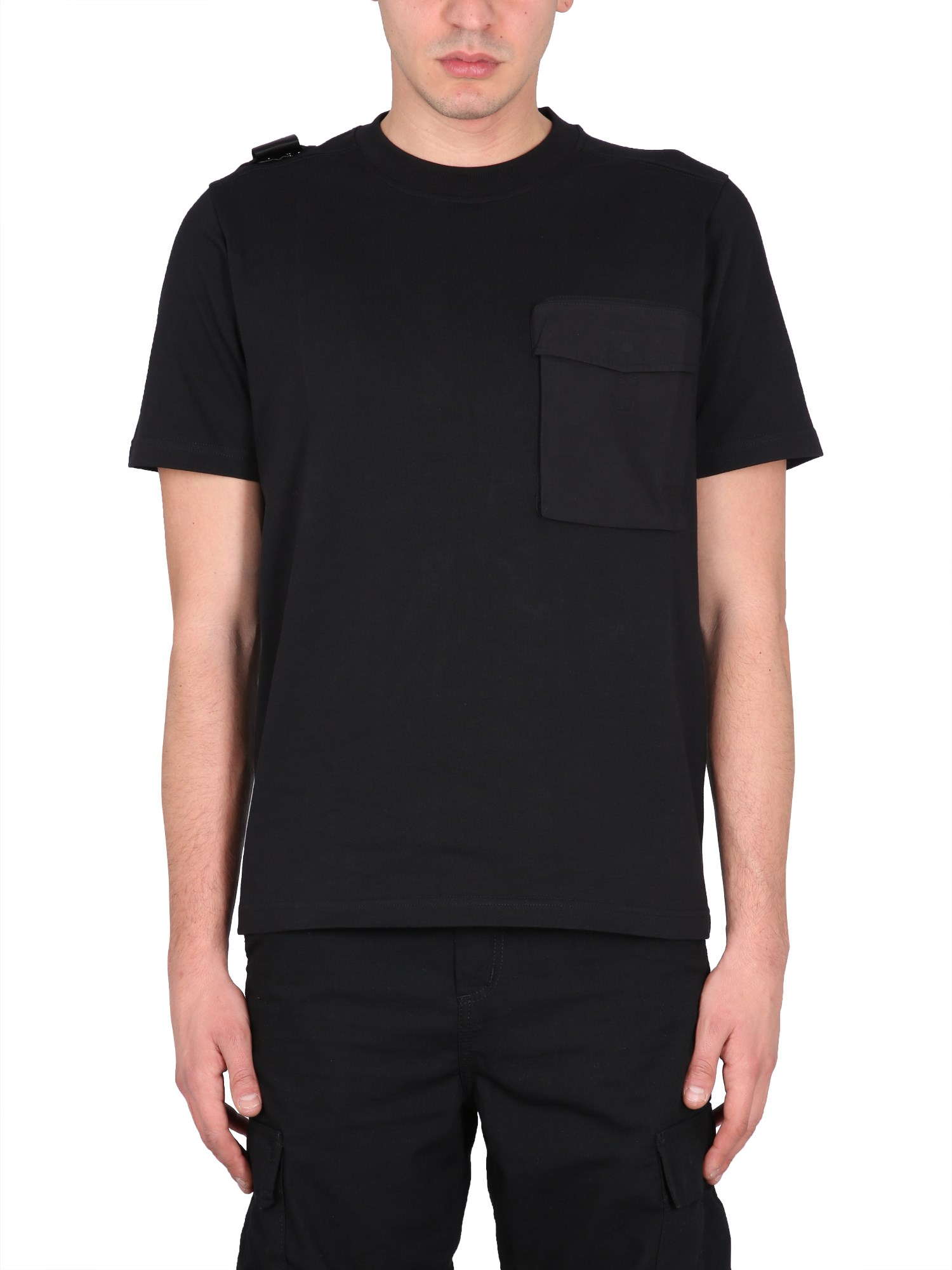 Ma.strum Cargo T-shirt In Black