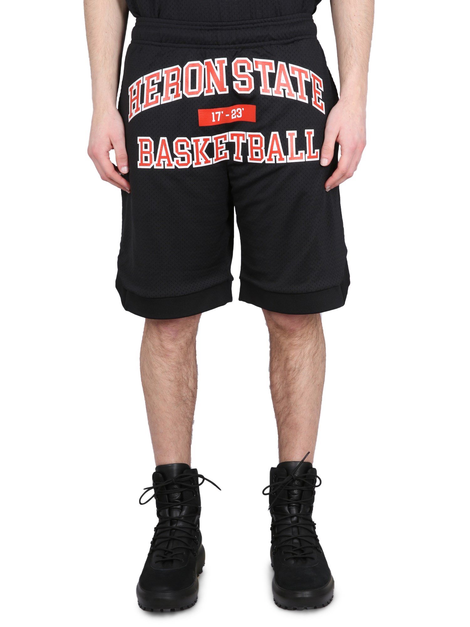 Heron Preston Heron State Mesh Basketball Shorts In Black