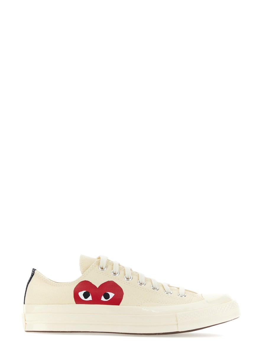 COMME DES GARCONS PLAY CONVERSE SNEAKER BASSA CHUCK 70 CON STAMPA HEART