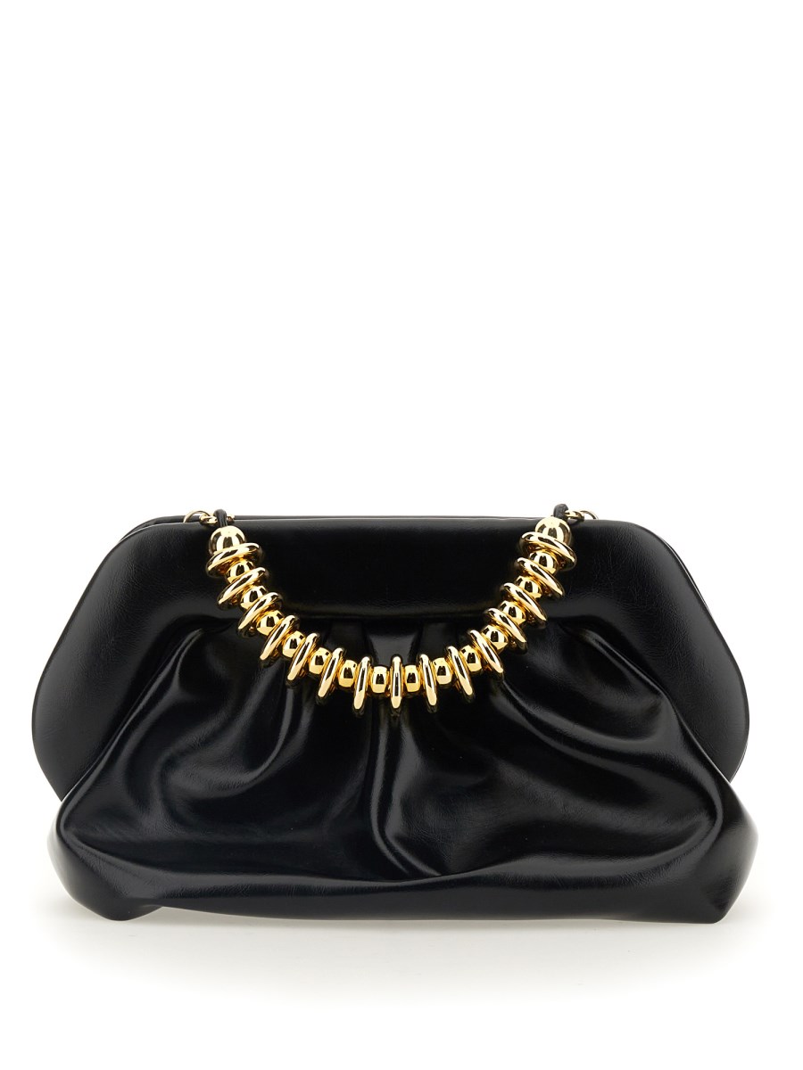 Shiny clutch store bag