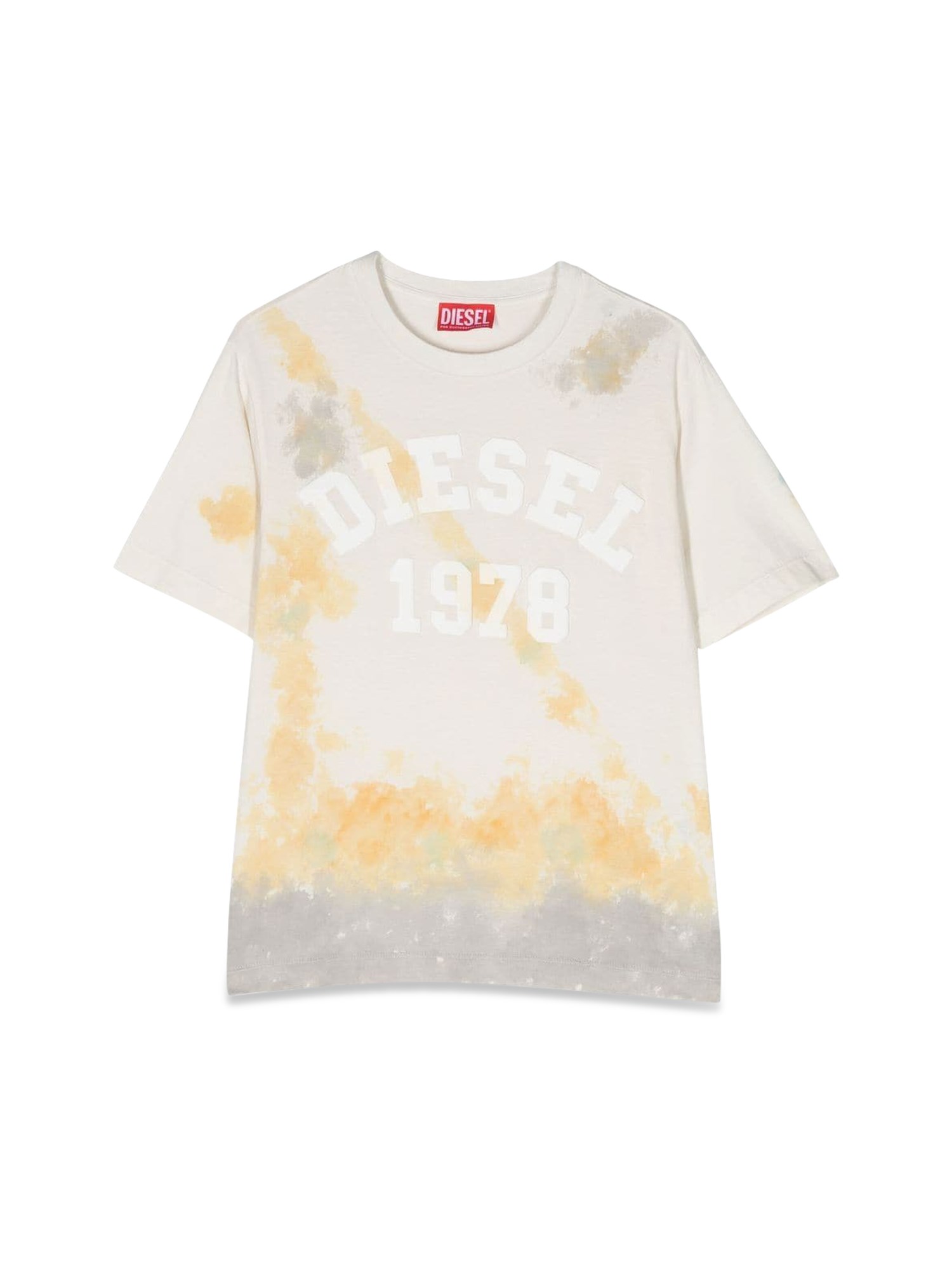 diesel kids mc logo washed t-shirt