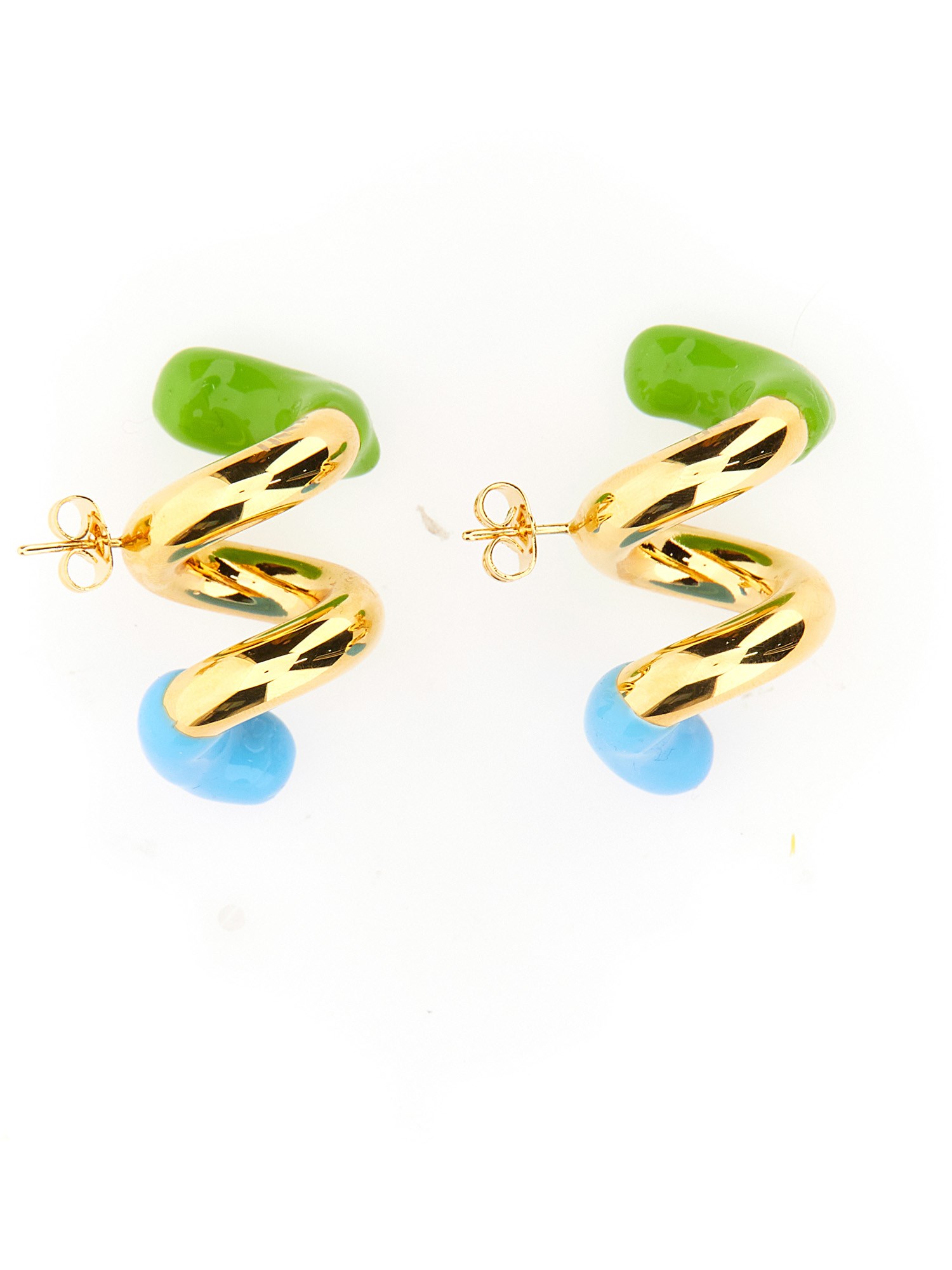 Sunnei Double Fusillo Earring Unisex In Multicolour