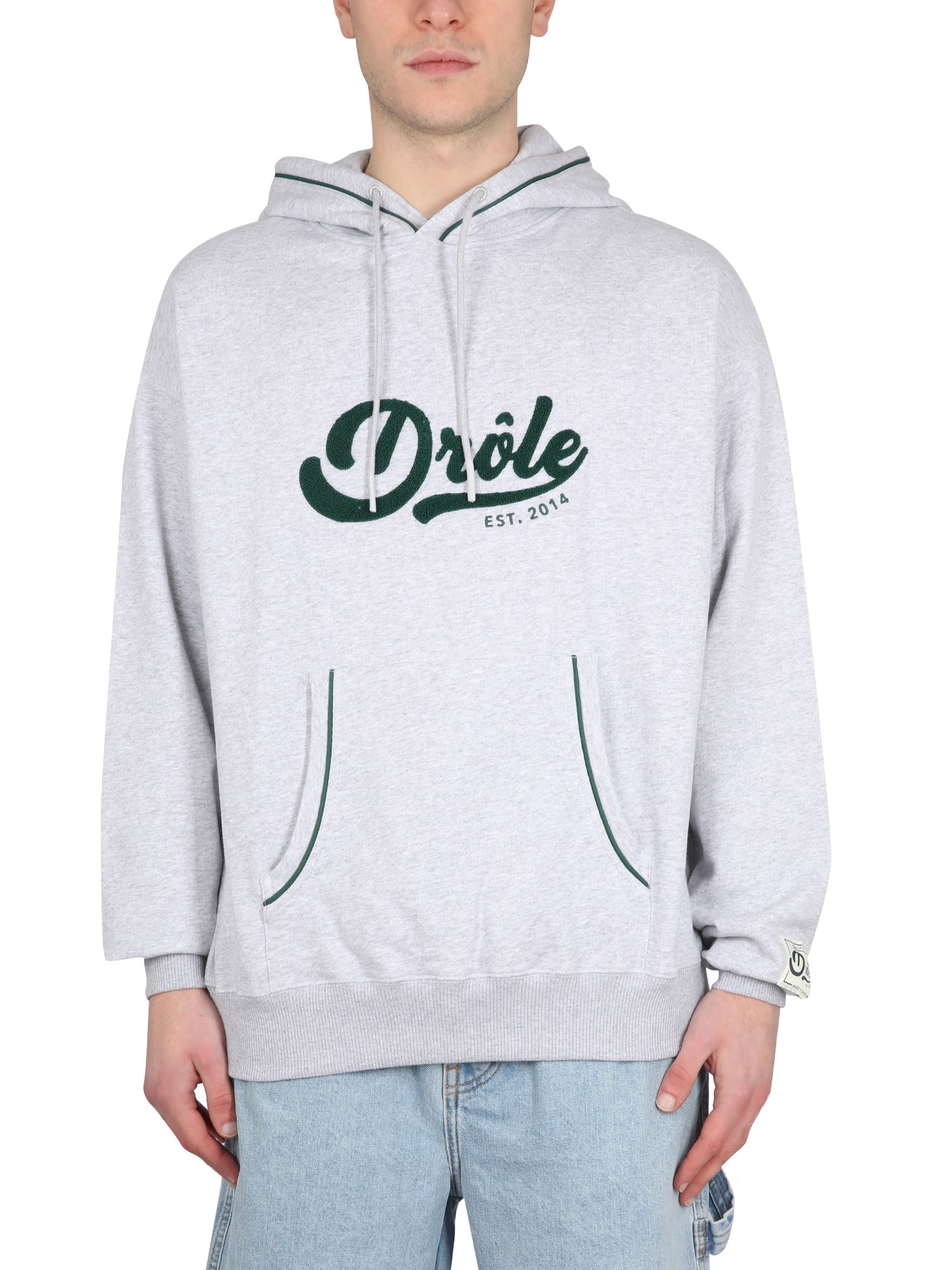 drôle de monsieur hooded sweatshirt with logo