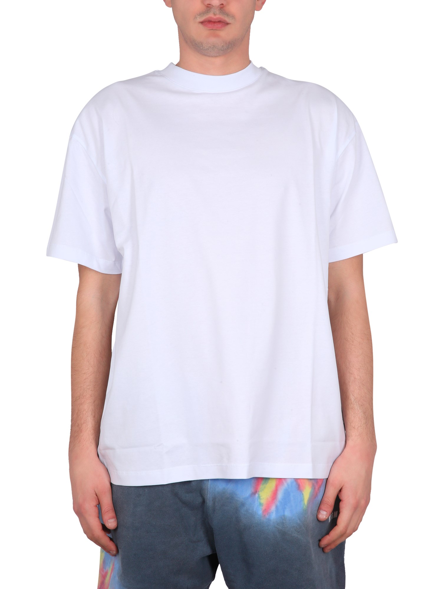 Shop Msgm Volcano T-shirt In White