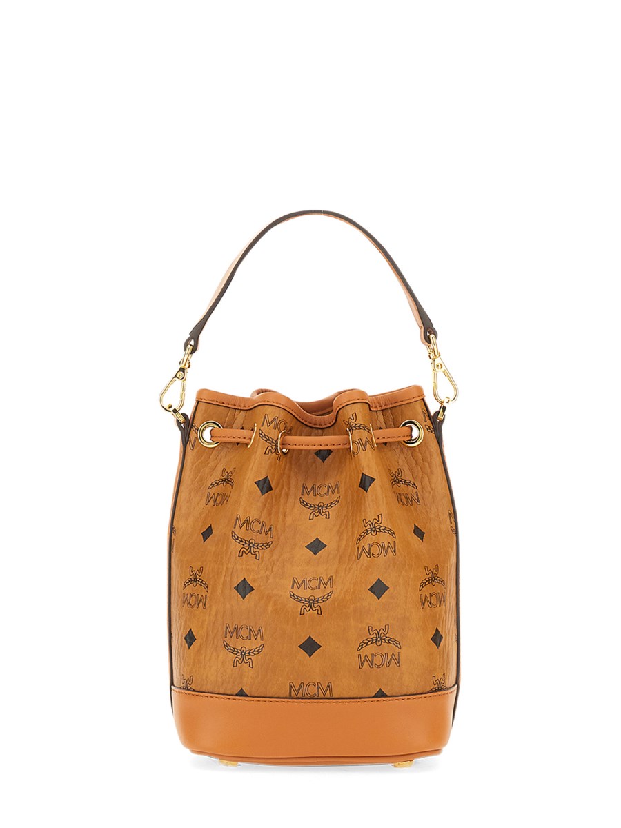 Mcm heritage hot sale drawstring bag