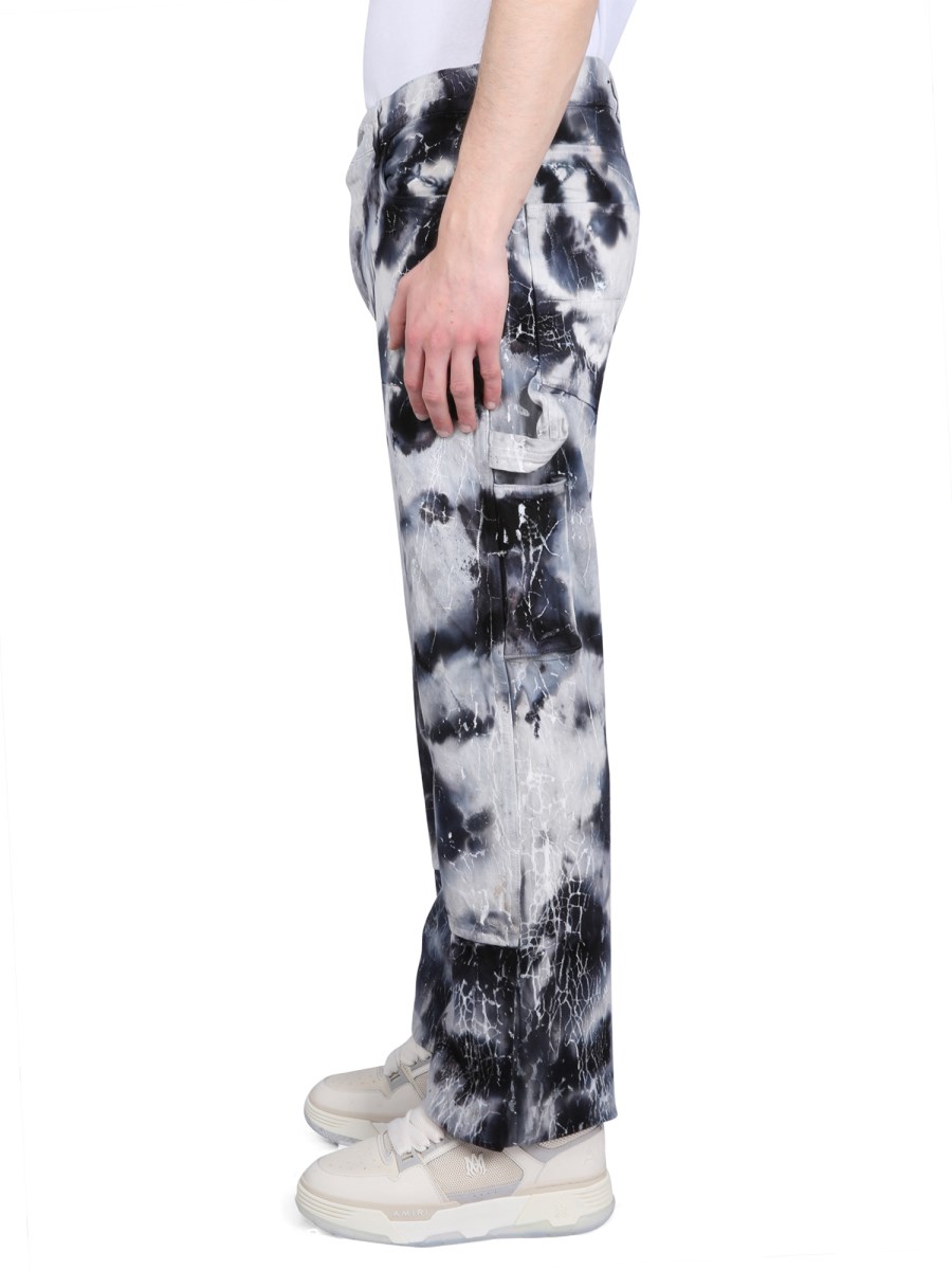 Men's Cracked Dye Logo Jogger Pants by Amiri