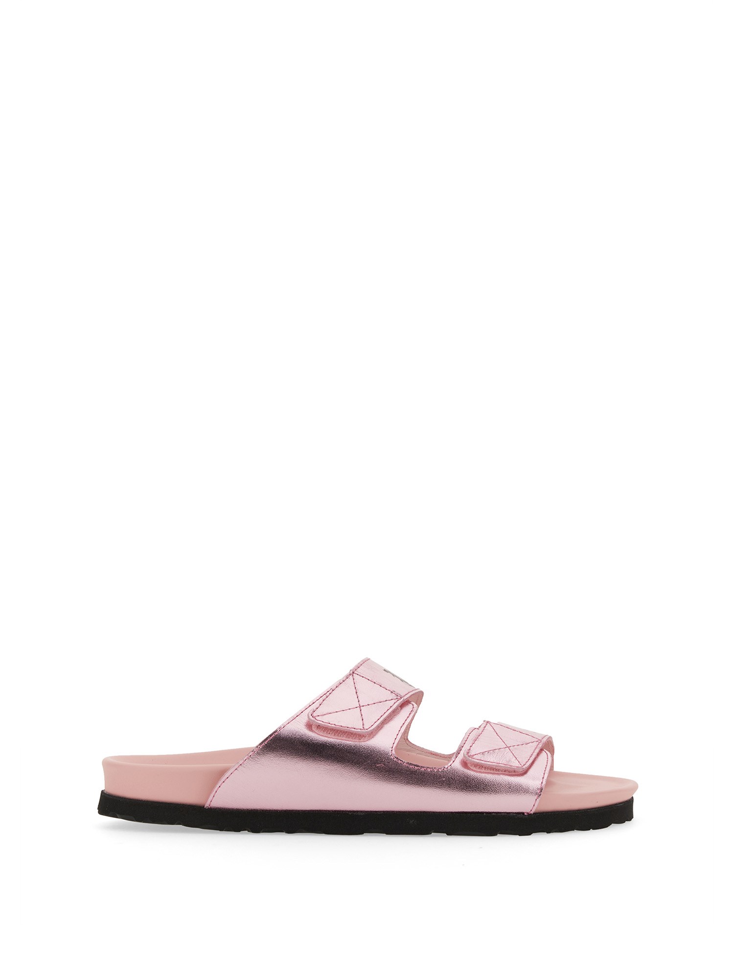 Shop Palm Angels Sandal With Logo In Pink
