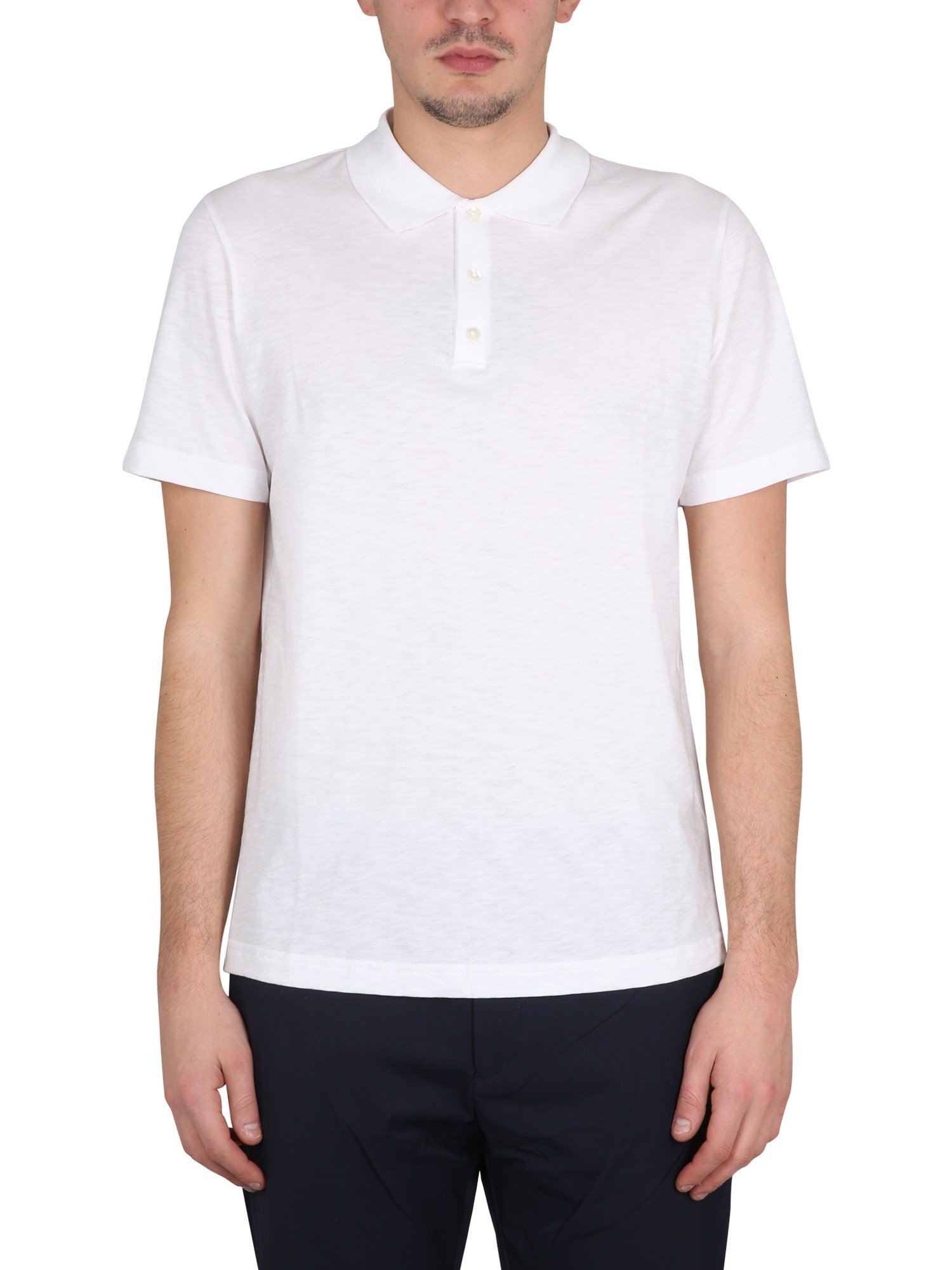 Shop Theory Regular Fit Polo Shirt In White