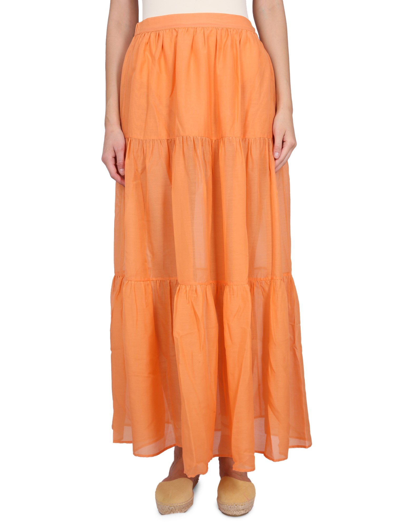 Shop Manebi Recife Skirt. In Orange