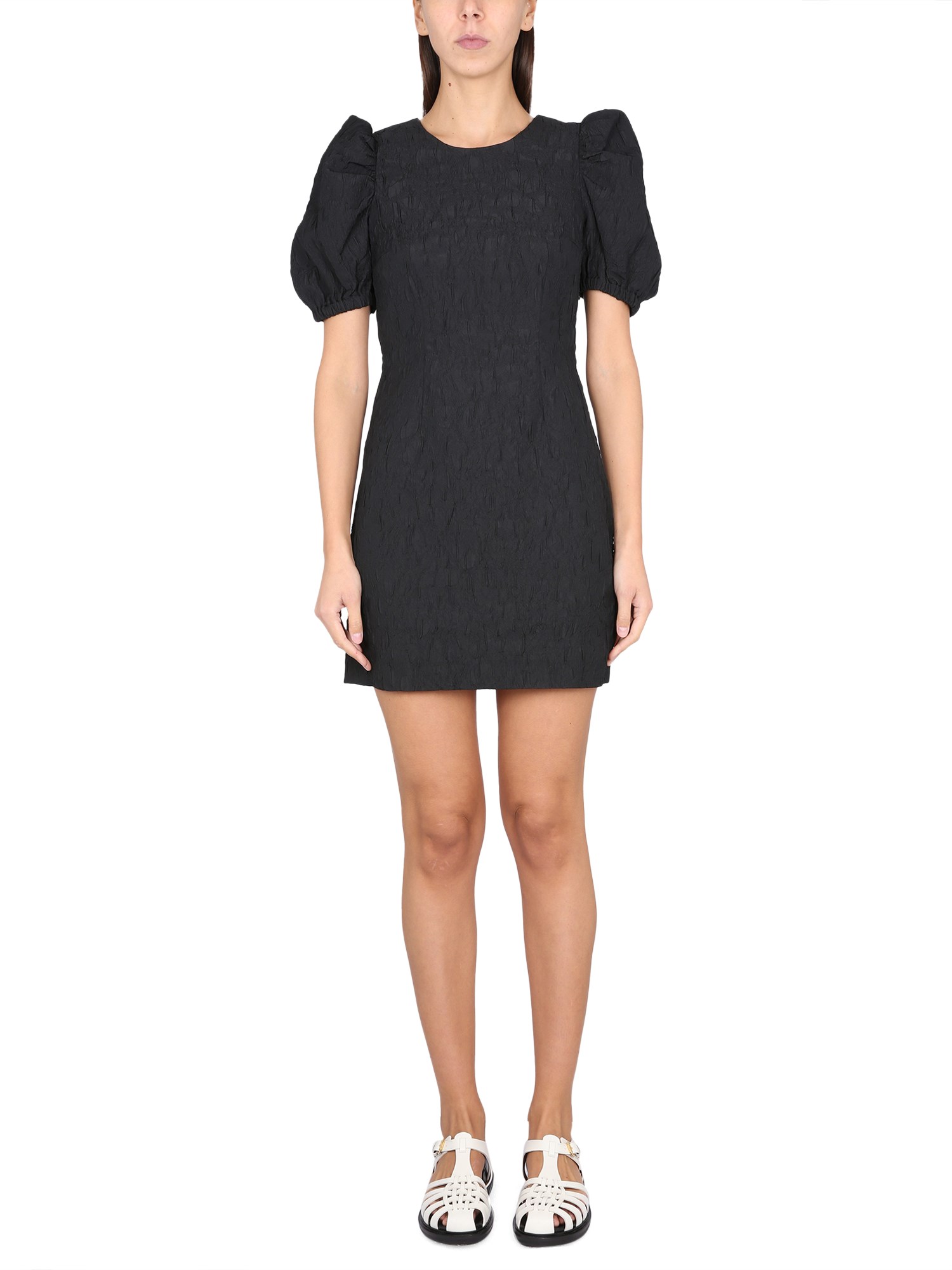 Baum Und Pferdgarten Puff Sleeve Dress In Black