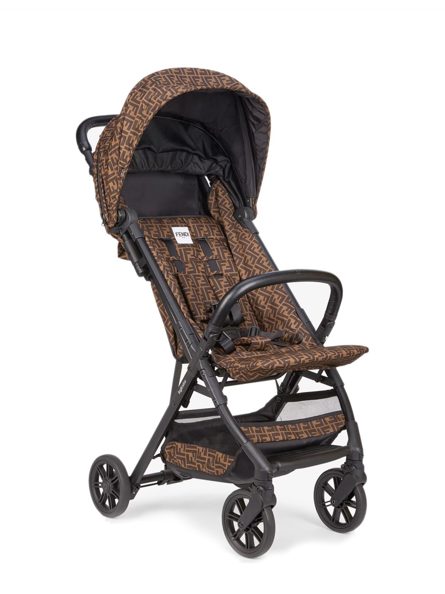 Fendi Kids Baby Brown FF Monogram print stroller