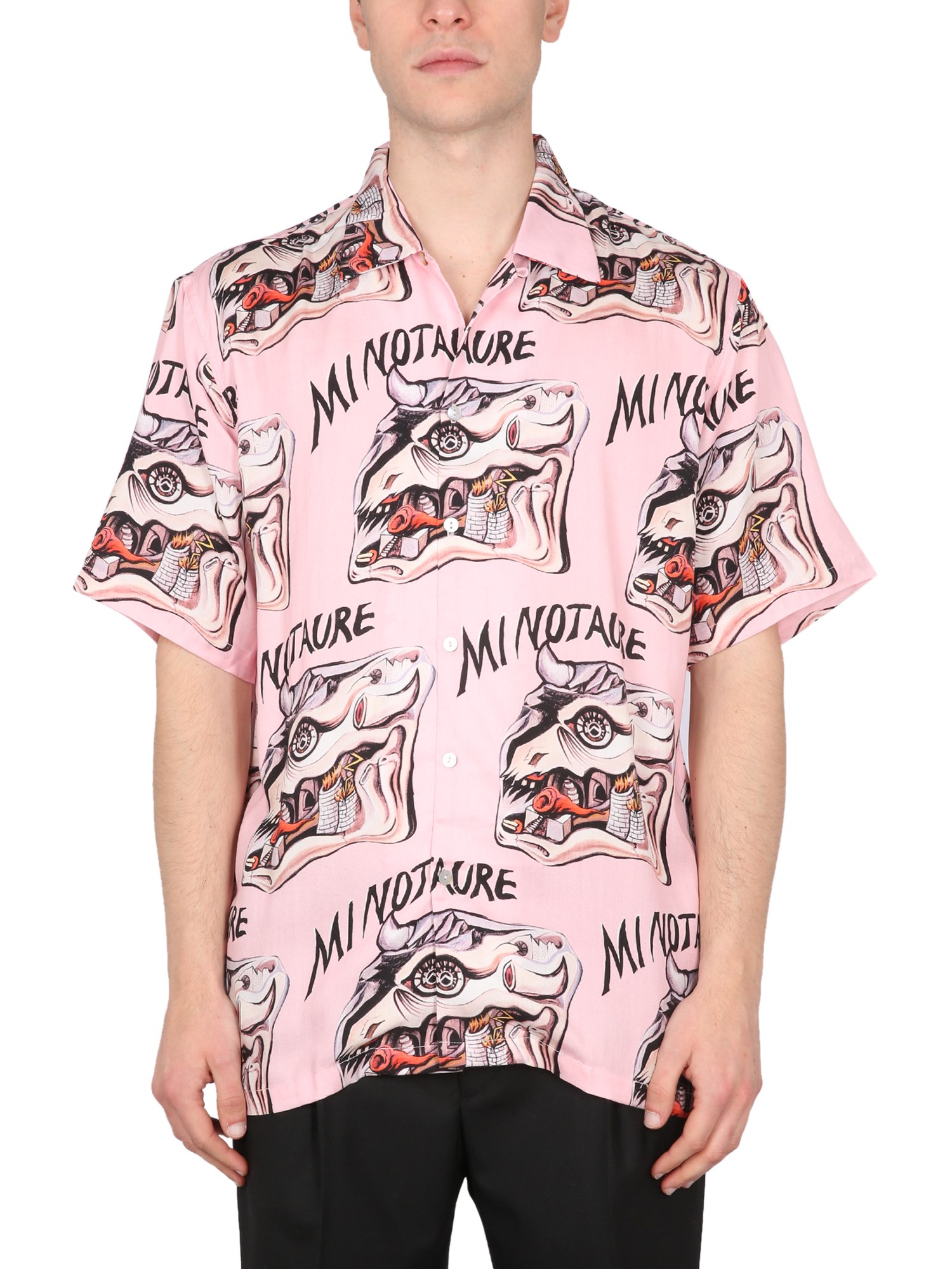 Shop Endless Joy Minotaure Shirt In Pink