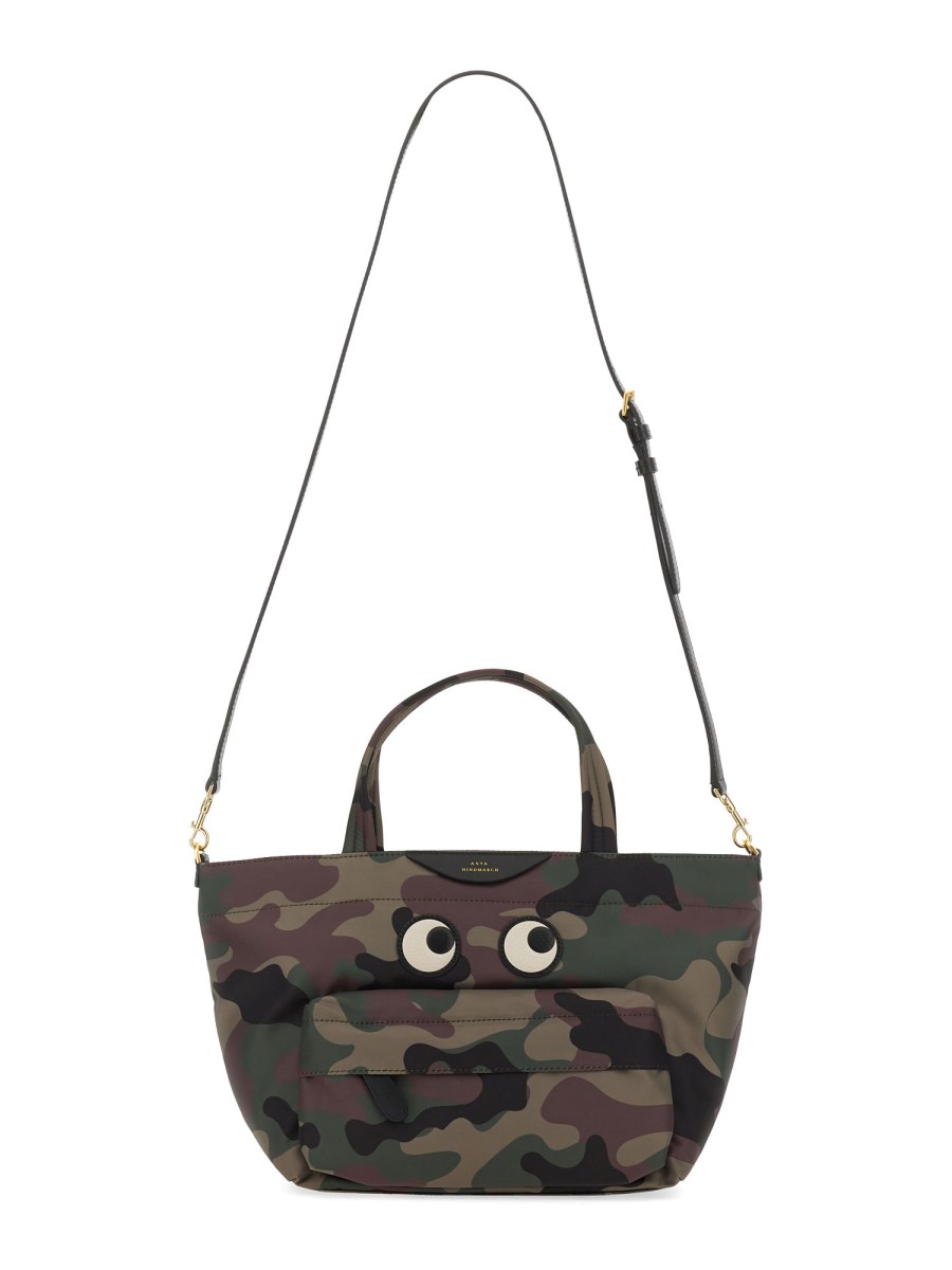 ANYA HINDMARCH - NYLON CAMOUFLAGE PRINT SHOPPER BAG ANYA HINDMARCH - NYLON CAMOUFLAGE PRINT SHOPPER BAG