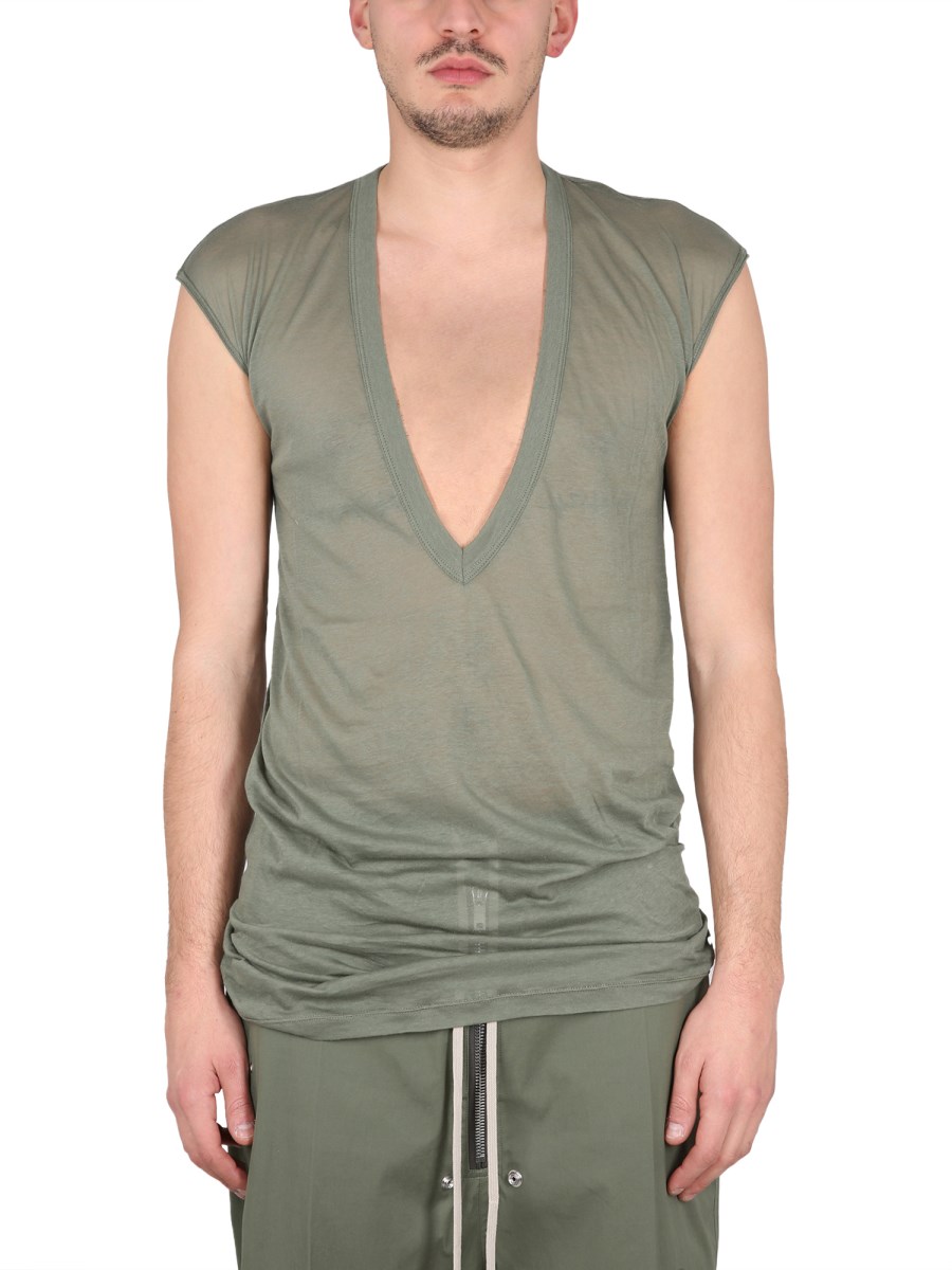 RICK OWENS - V-NECK T-SHIRT - Eleonora Bonucci