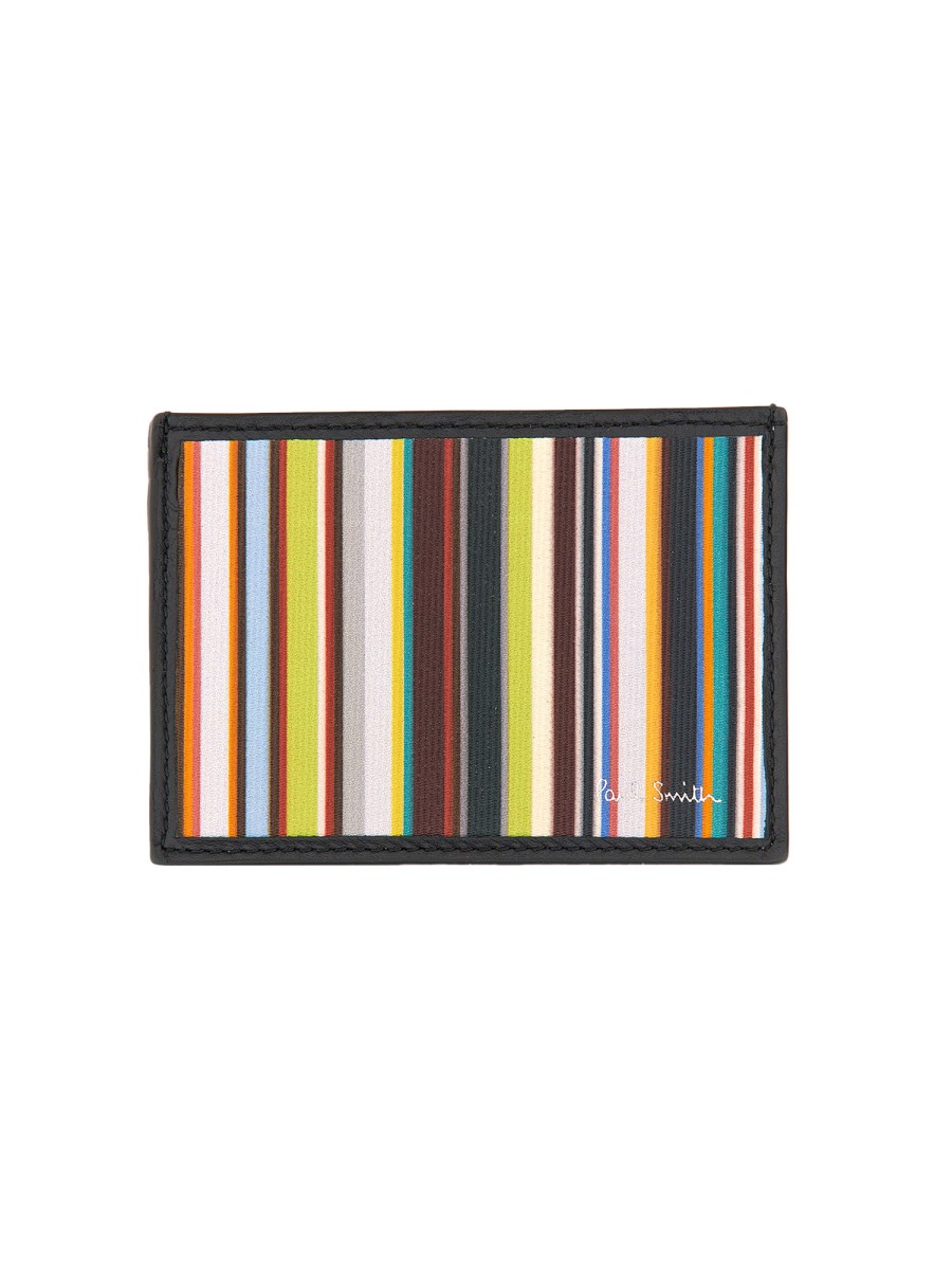 PORTA CARTE DI CREDITO SIGNATURE STRIPE