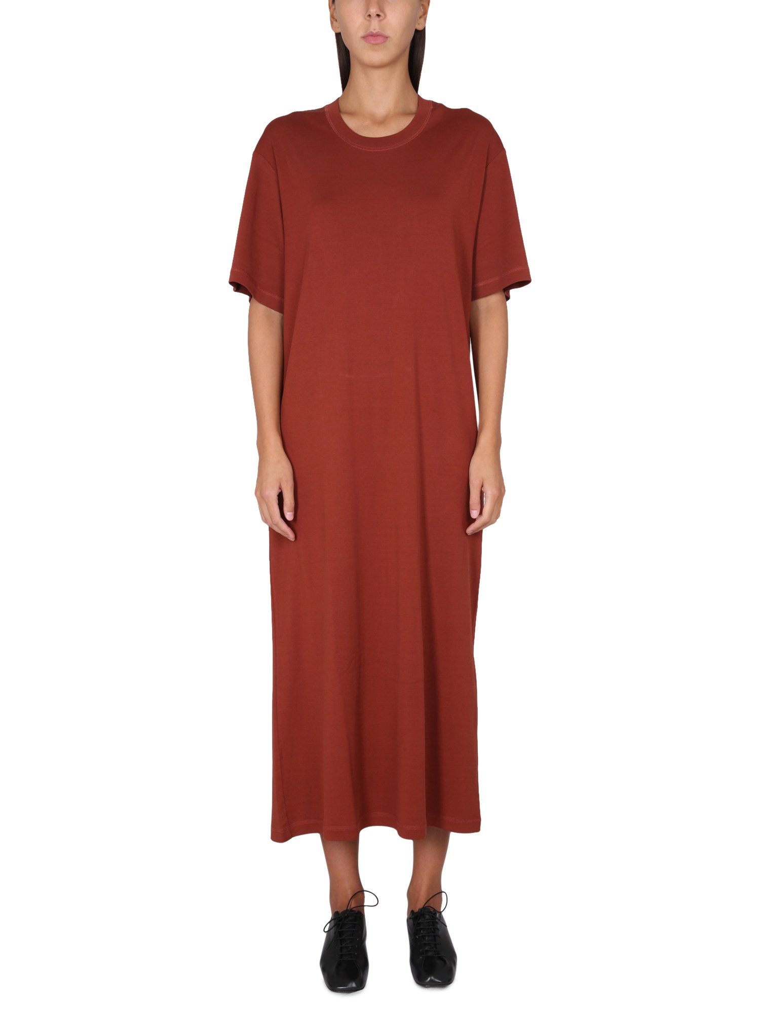 Lemaire T-shirt Dress In Brown