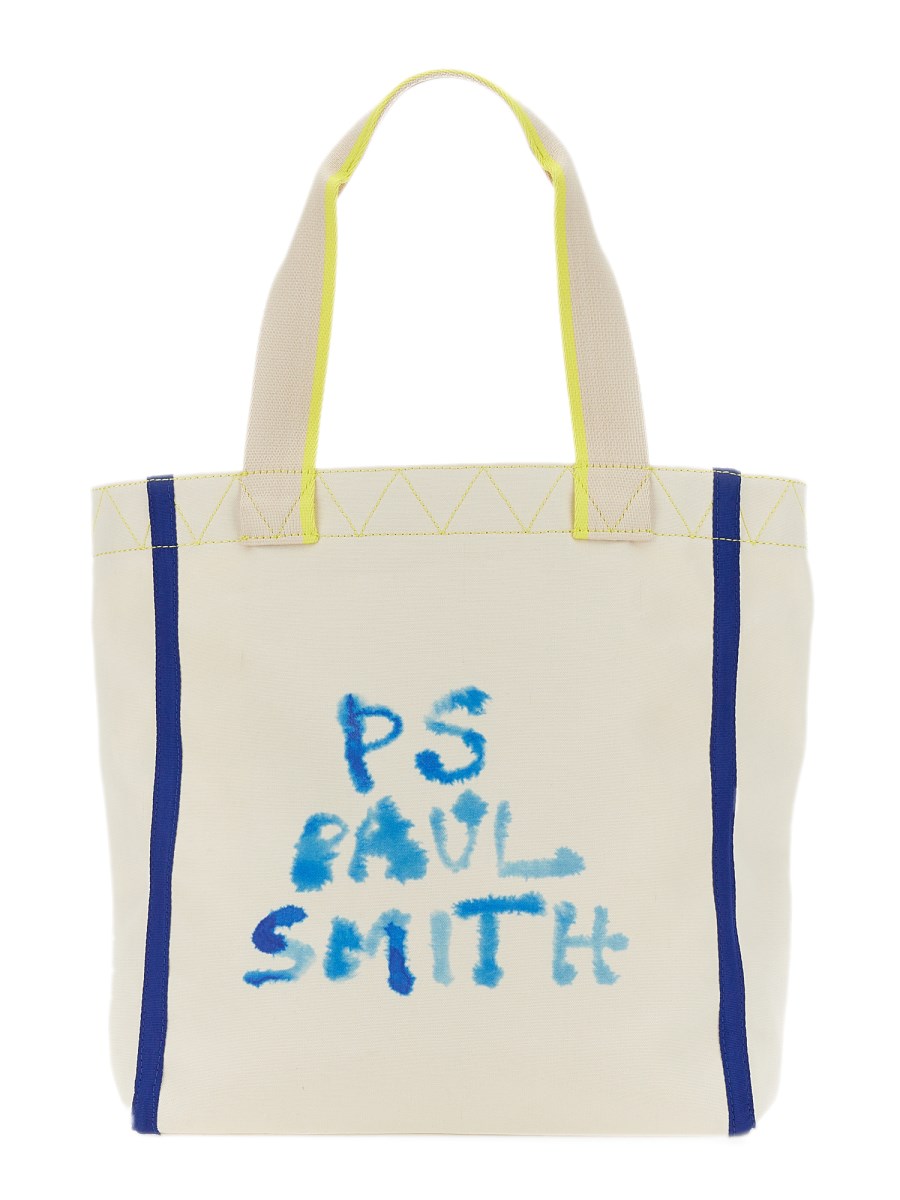 PS BY PAUL SMITH RECYCLED FABRIC TOTE BAG Eleonora Bonucci