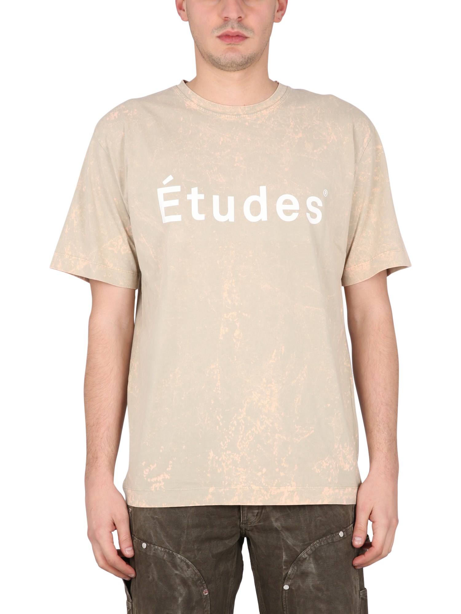 Etudes Studio Crewneck T-shirt In Beige