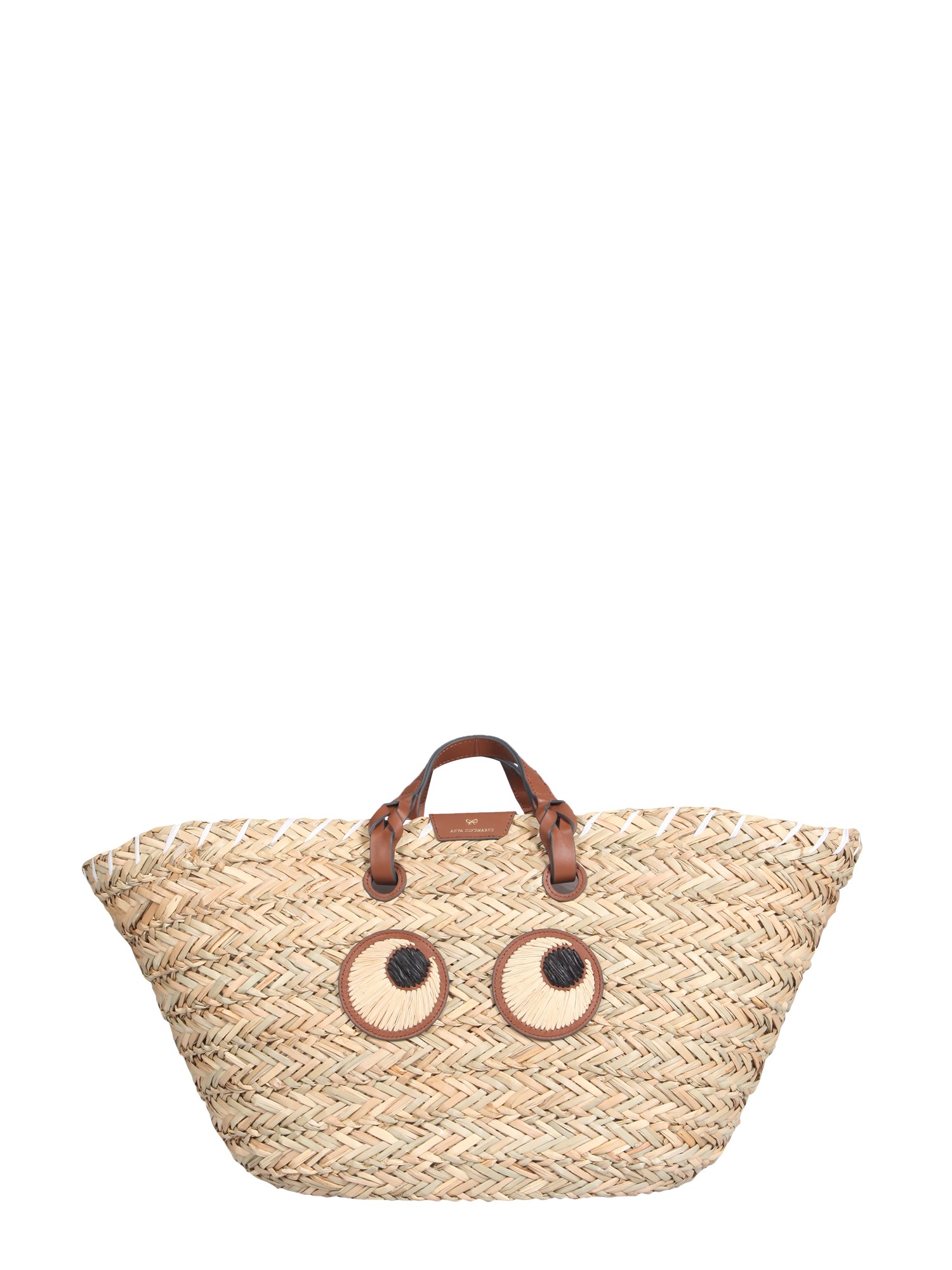 Anya Hindmarch Eyes Handbag In Beige