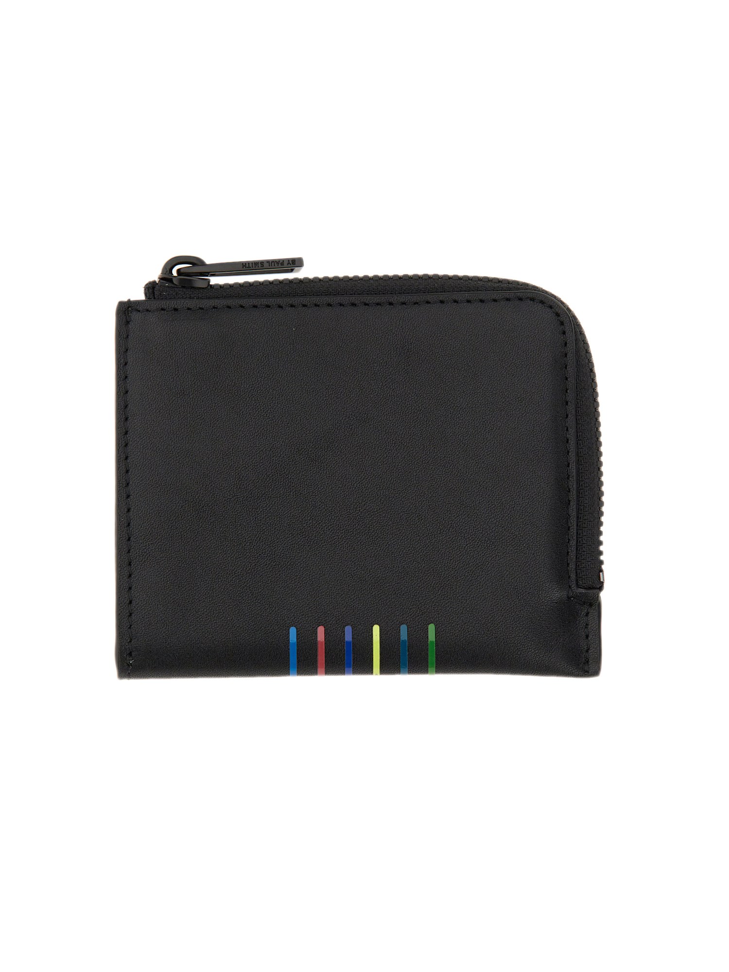 Ps By Paul Smith Zippered Card Holder In Black