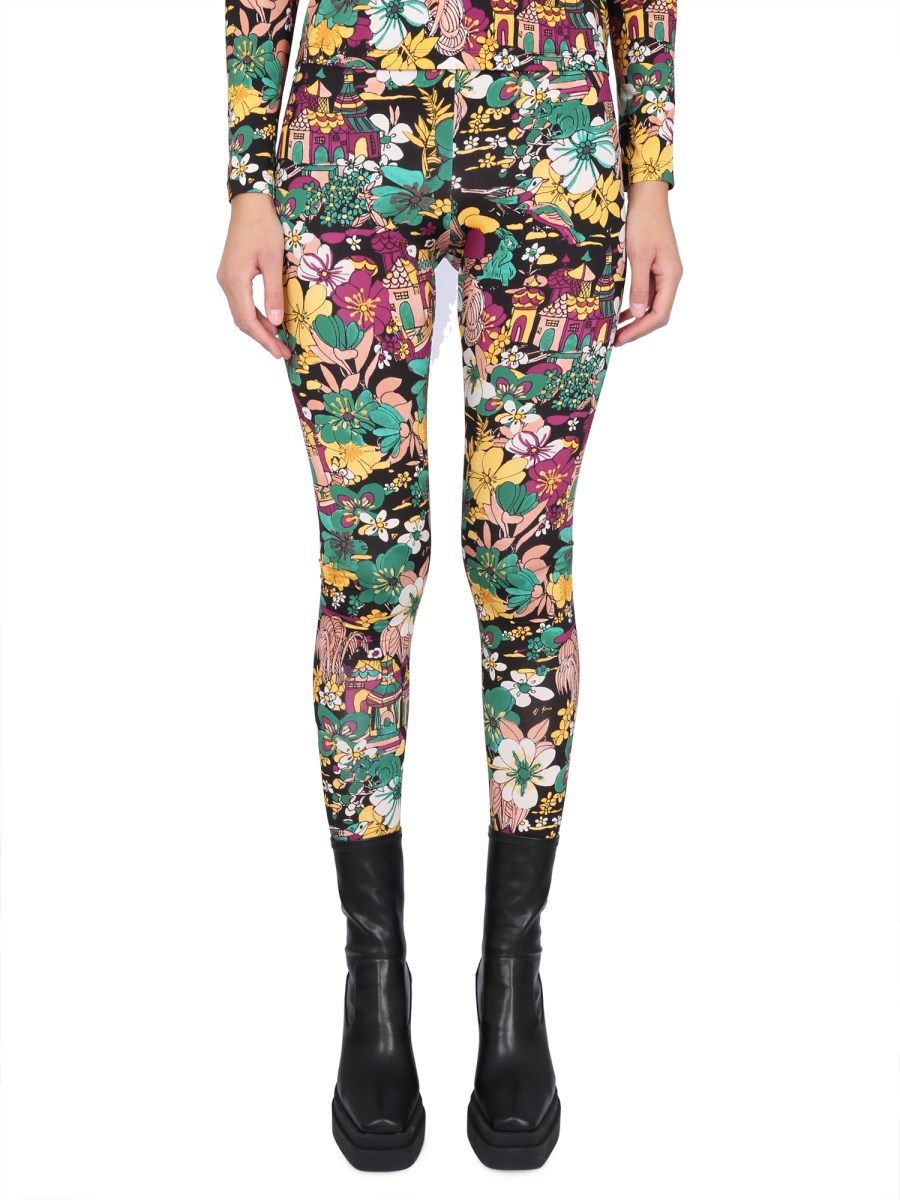 LA DOUBLEJ - JERSEY LEGGINGS WITH PRINT - Eleonora Bonucci