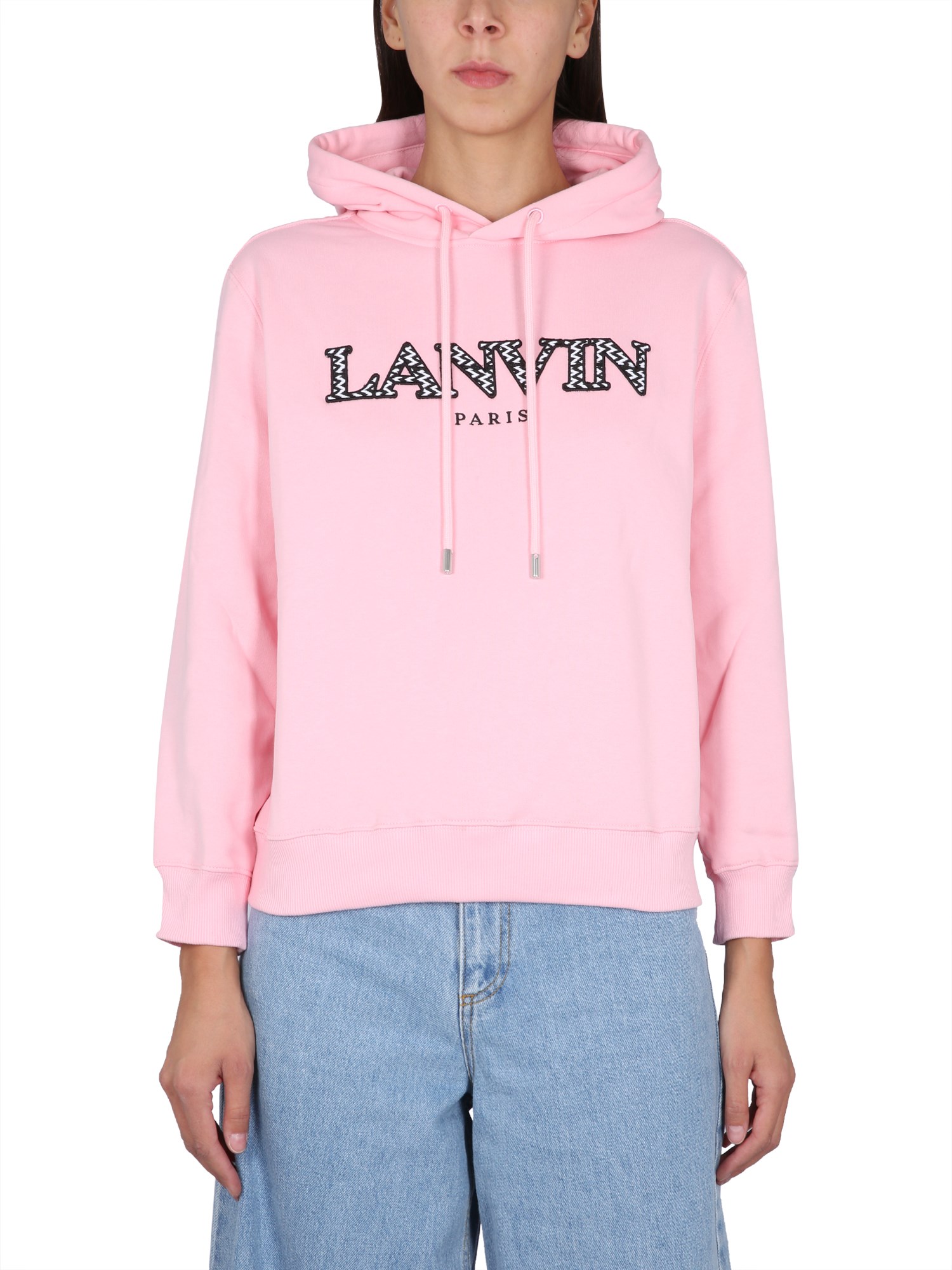 lanvin sweatshirt with logo embroidery