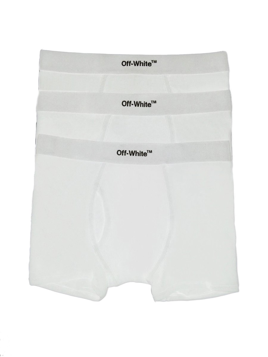 OFF WHITE PACK OF THREE BOXER SHORTS WITH LOGO Eleonora Bonucci