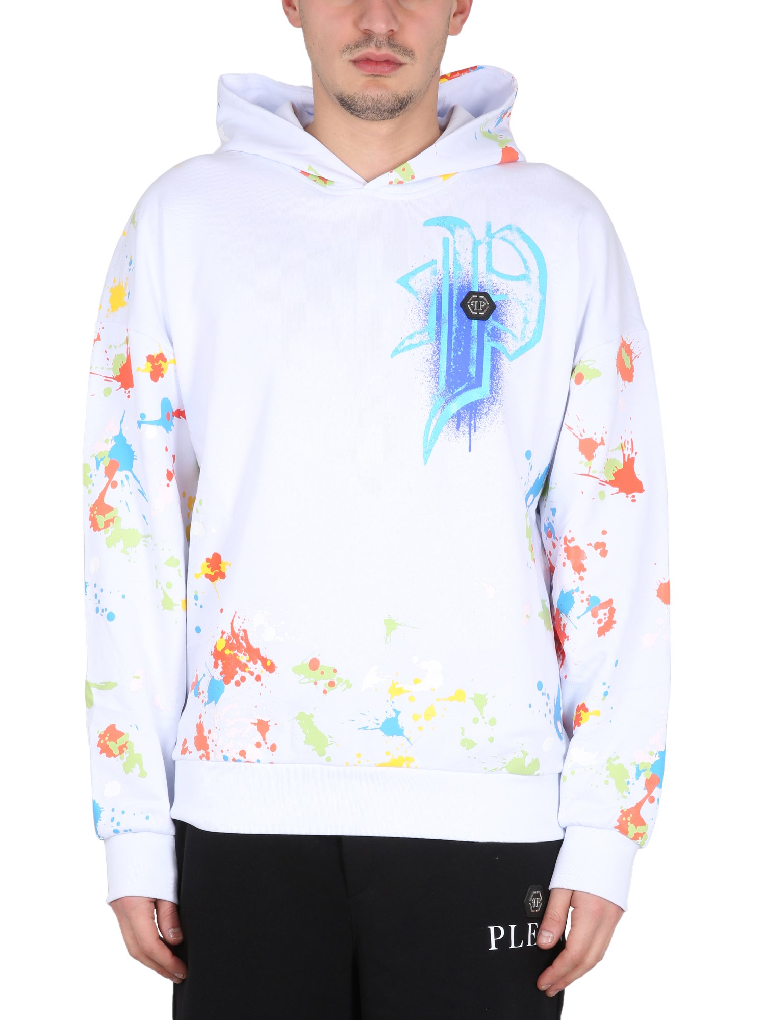 Shop Philipp Plein Hoodie In White